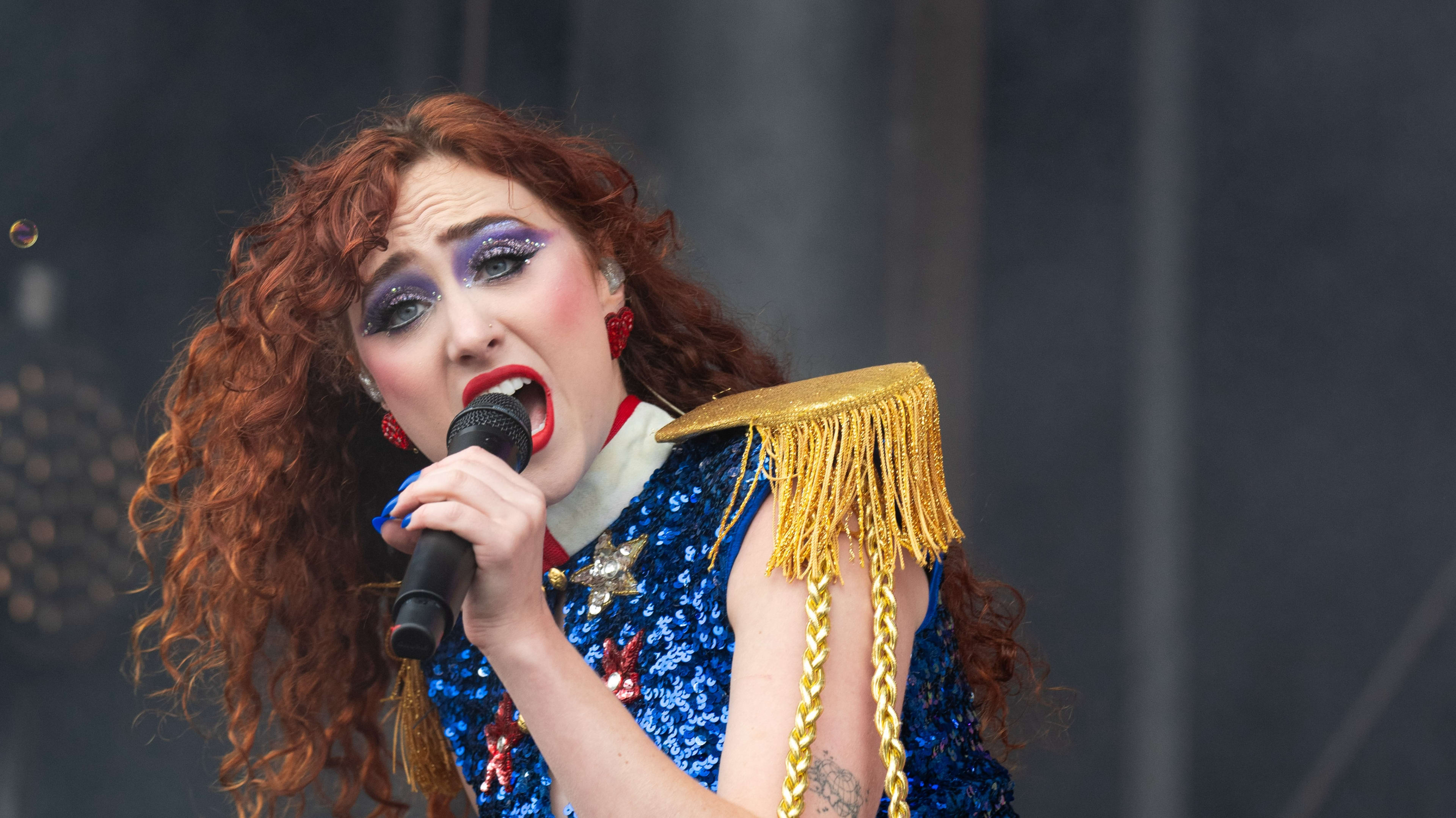 SAN FRANCISCO, CALIFORNIA - AUGUST 11: Chappell Roan performs at Outside Lands at Golden Gate Park on August 11, 2024 in San Francisco, California. 