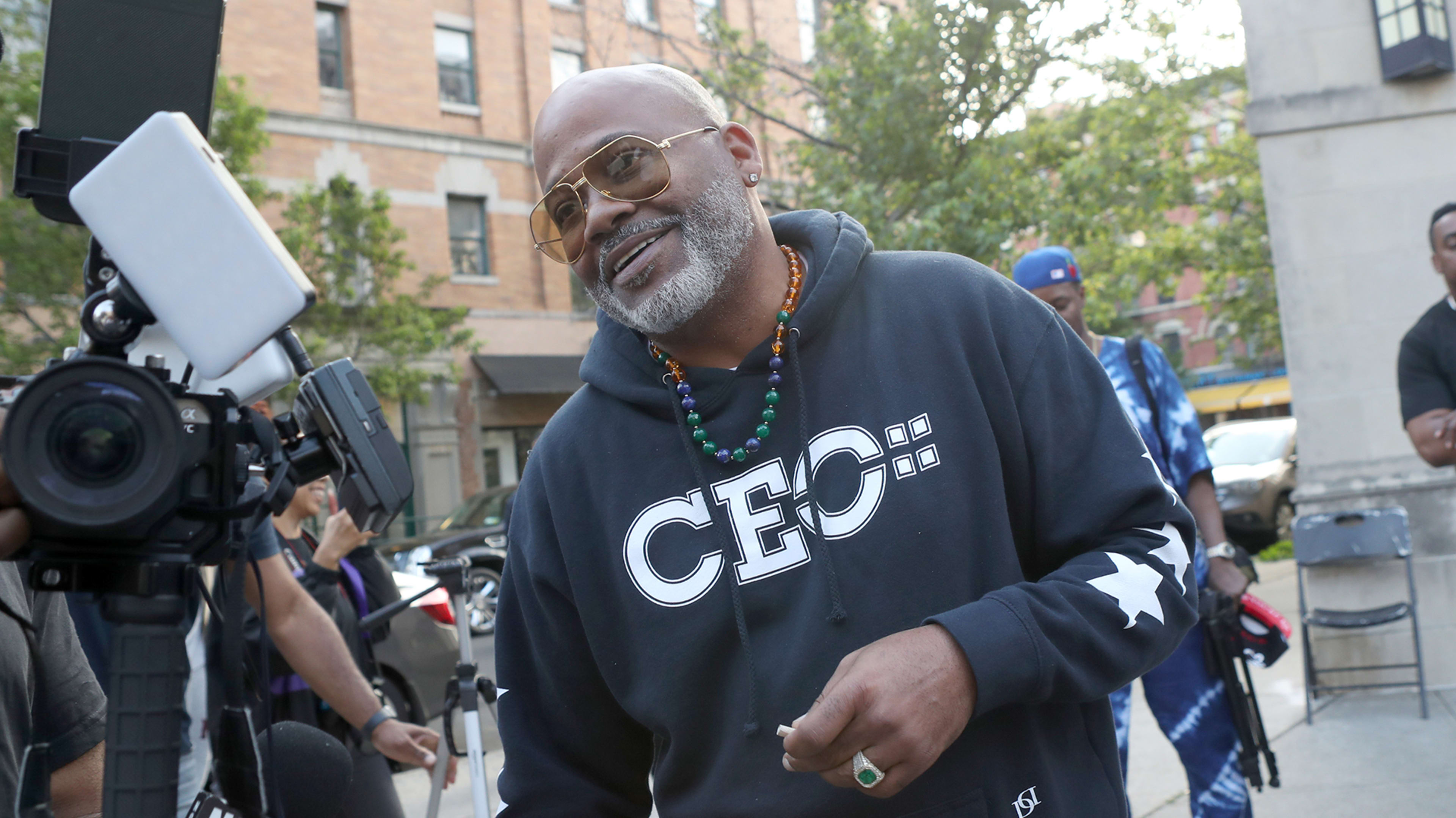 Dame Dash arrives to Stoop Talk on May 17, 2023 in New York City