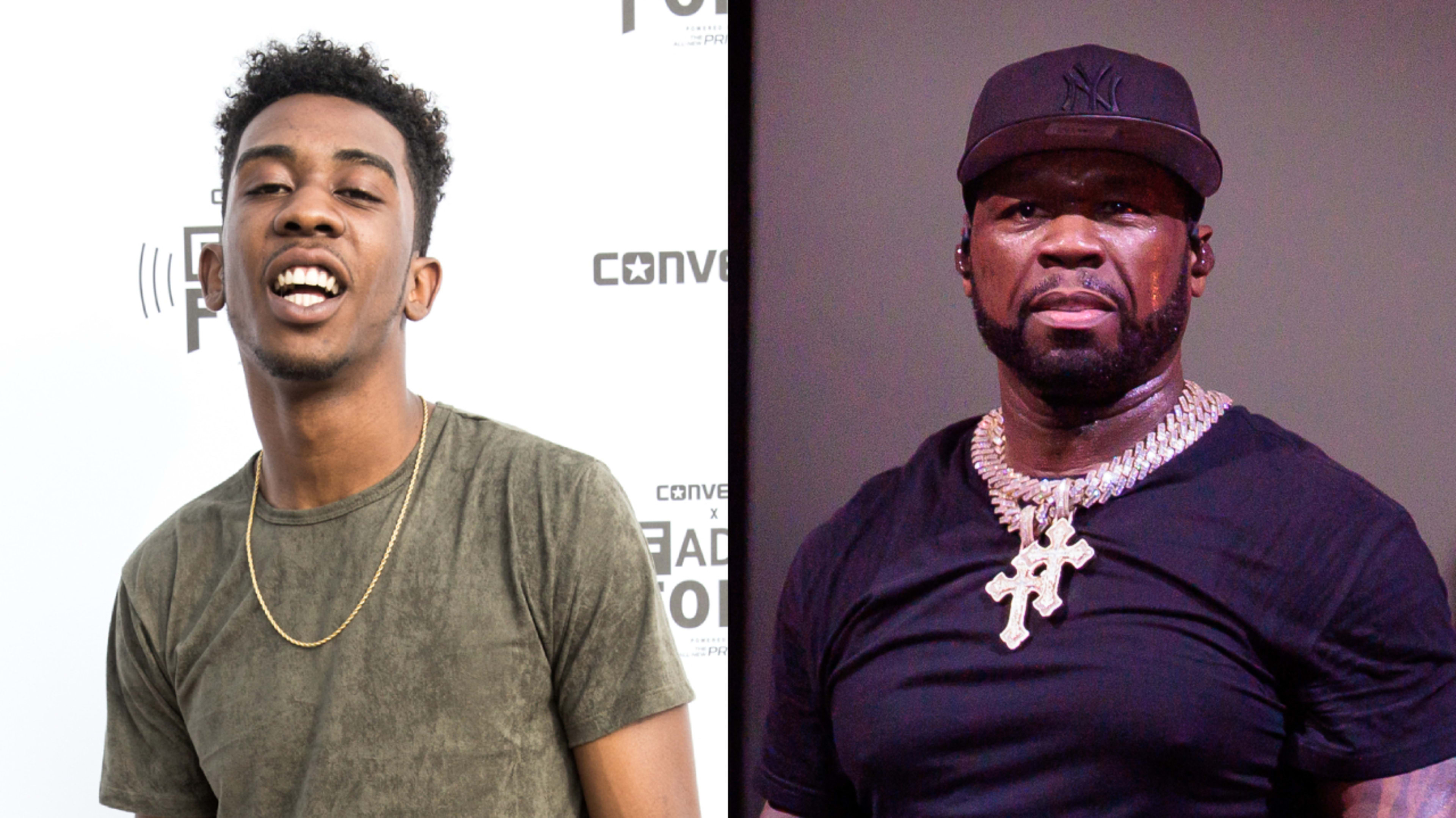 Split image. Left: Desiigner. Right: 50 Cent.