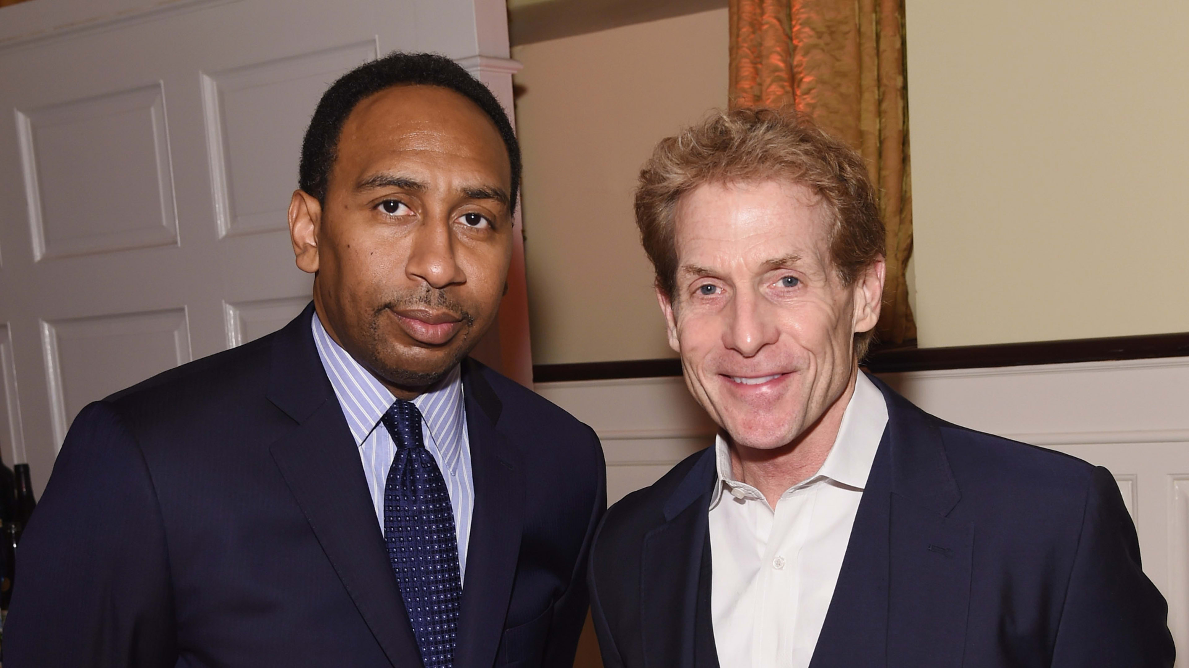 Stephen A. Smith and Skip Bayless attend the Paley Prize Gala honoring ESPN's 35th anniversary.