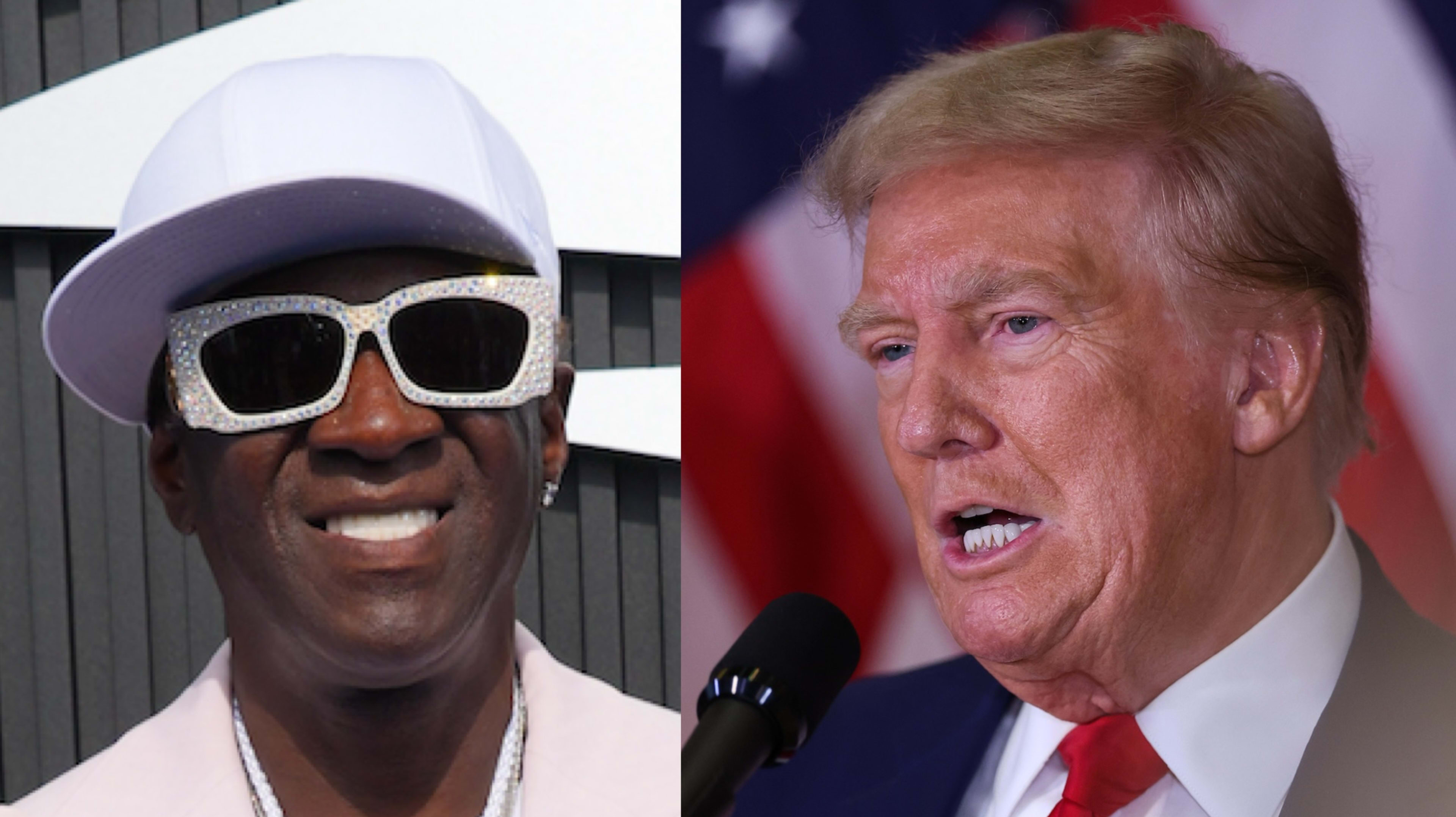 Flavor Flav and Donald Trump