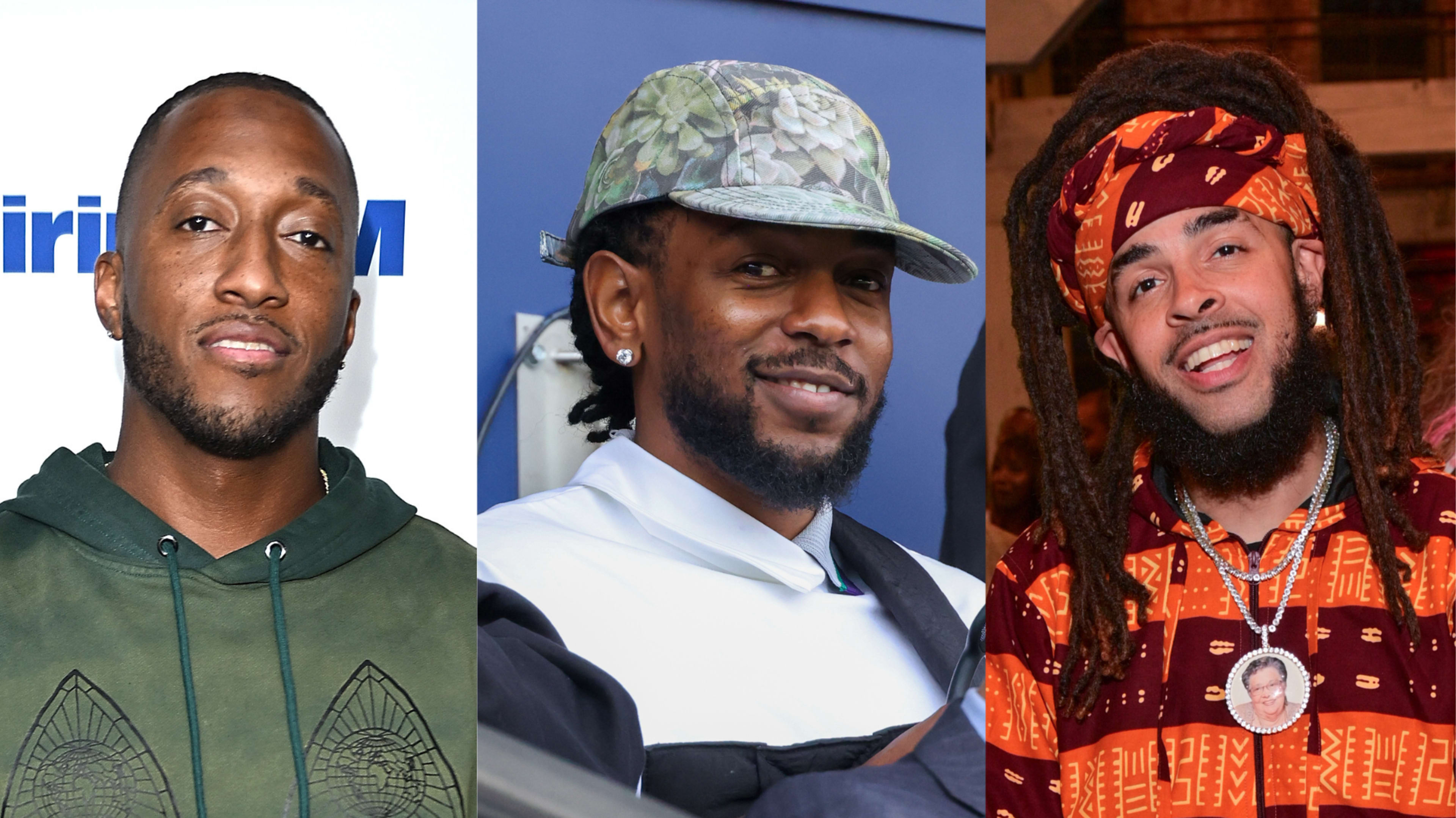 Lecrae, Kendrick Lamar, and Dee-1 all attending separate events.