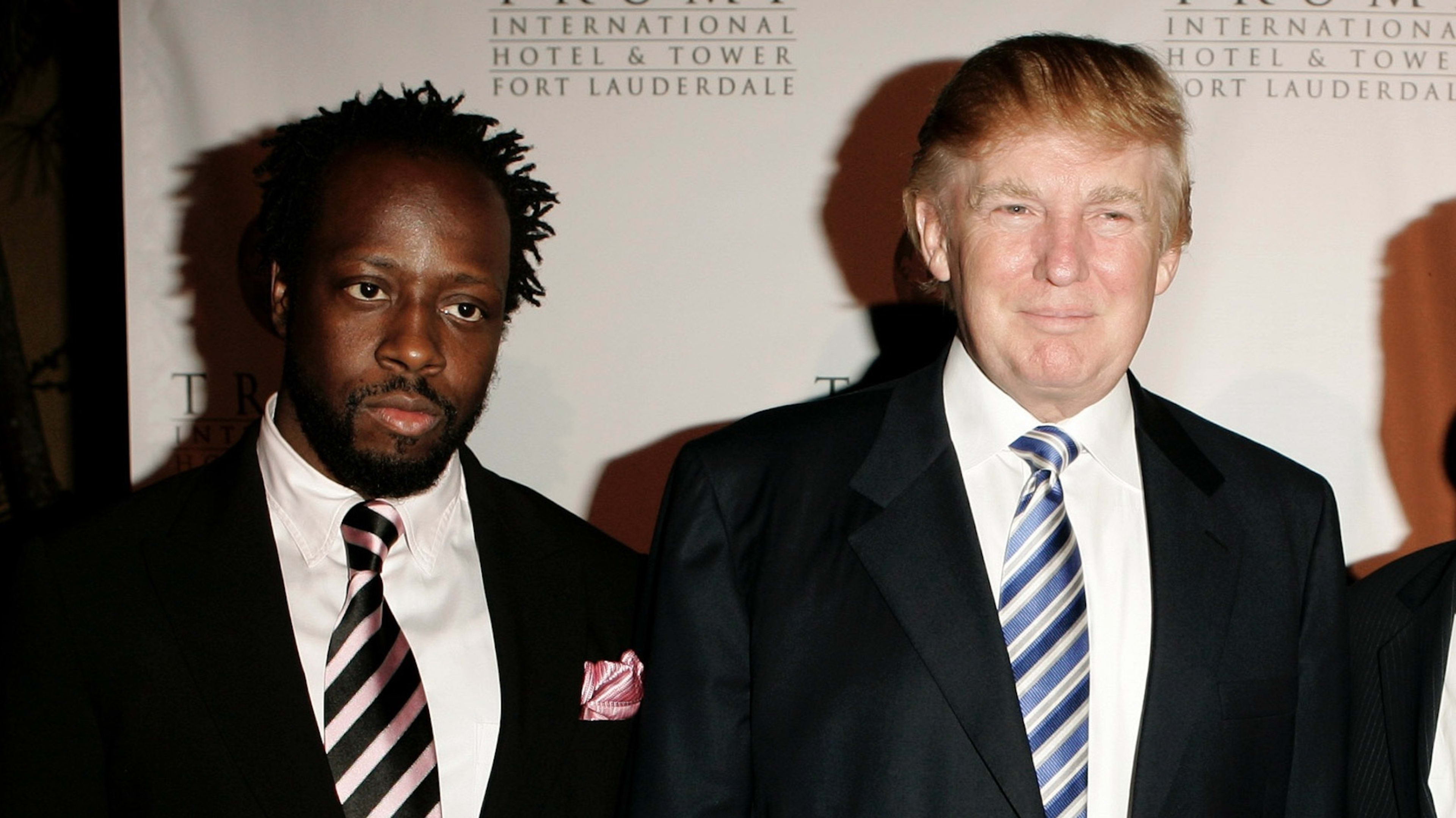 Wyclef Jean and Donald Trump