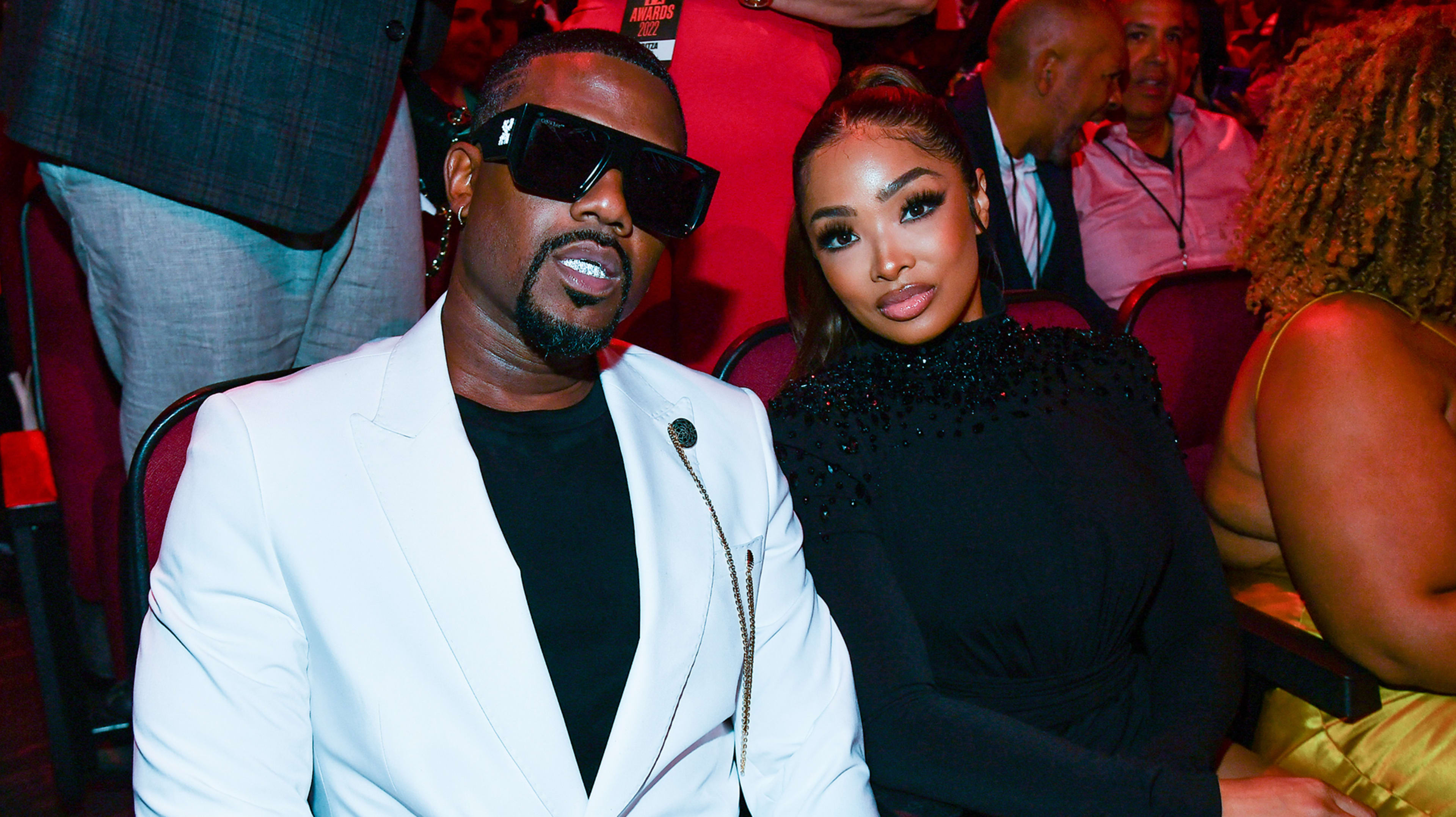 Ray J and Princess Love attend the 2022 BET Awards 