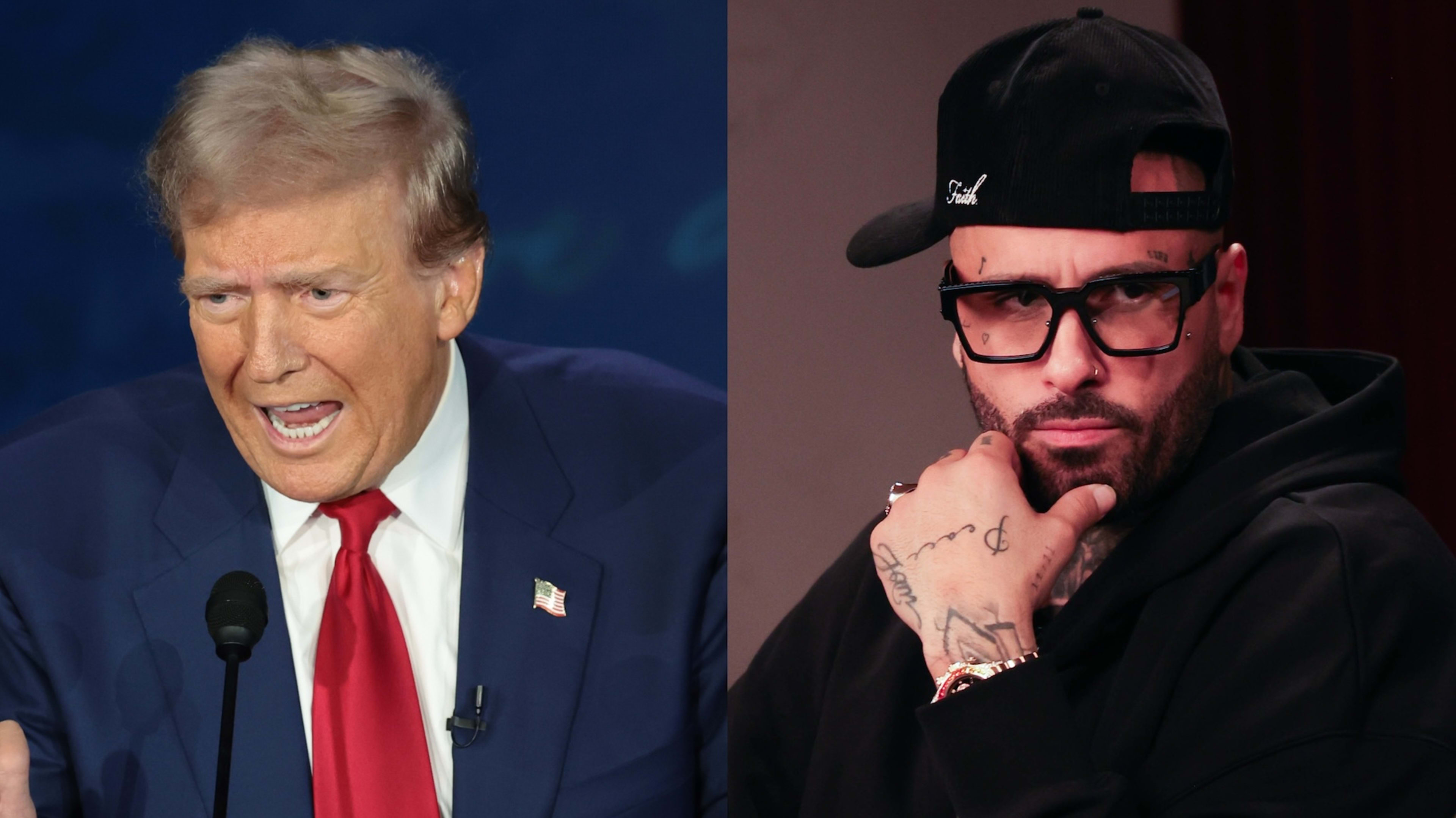 Donald Trump and Nicky Jam