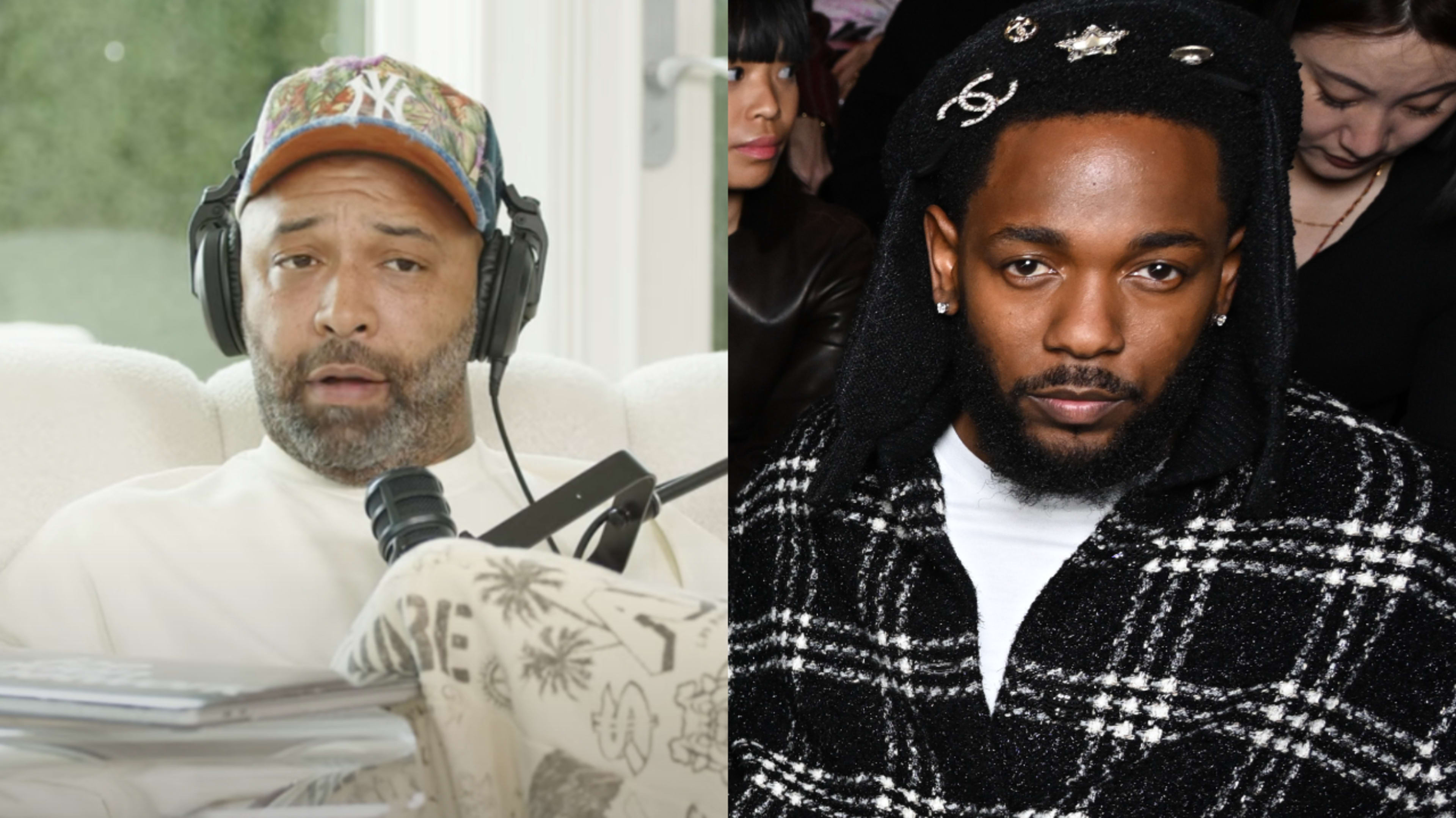 Split image. Left: Joe Budden. Right: Kendrick Lamar.