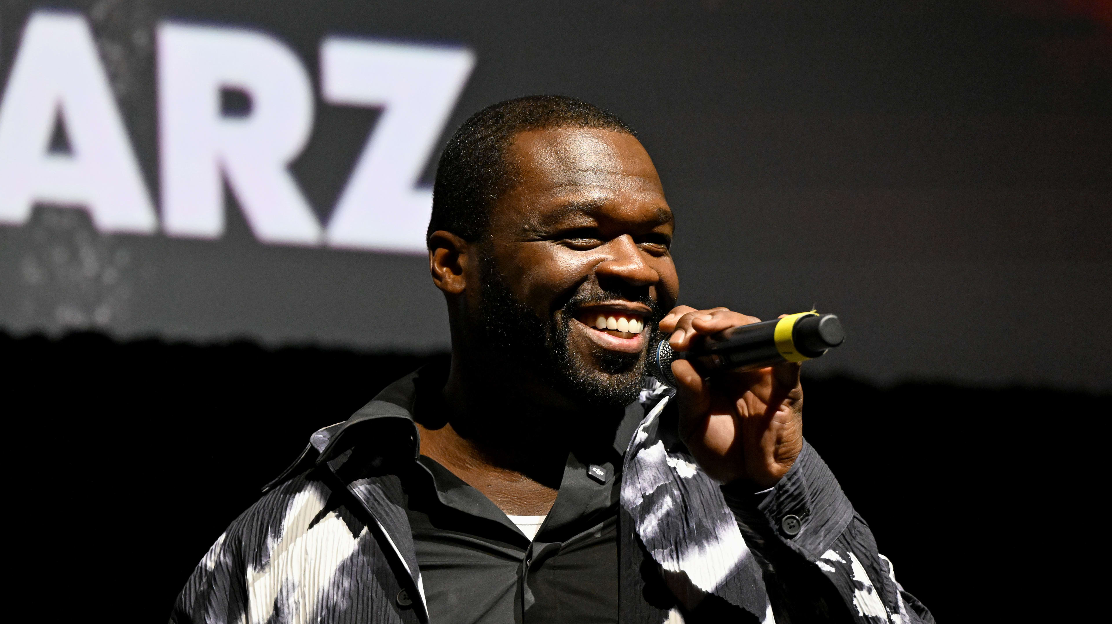 NEW YORK, NEW YORK - JUNE 06: Curtis "50 Cent" Jackson speaks onstage during the “Power Book II: Ghost” Season 4 New York City Premiere on June 06, 2024 in New York City.