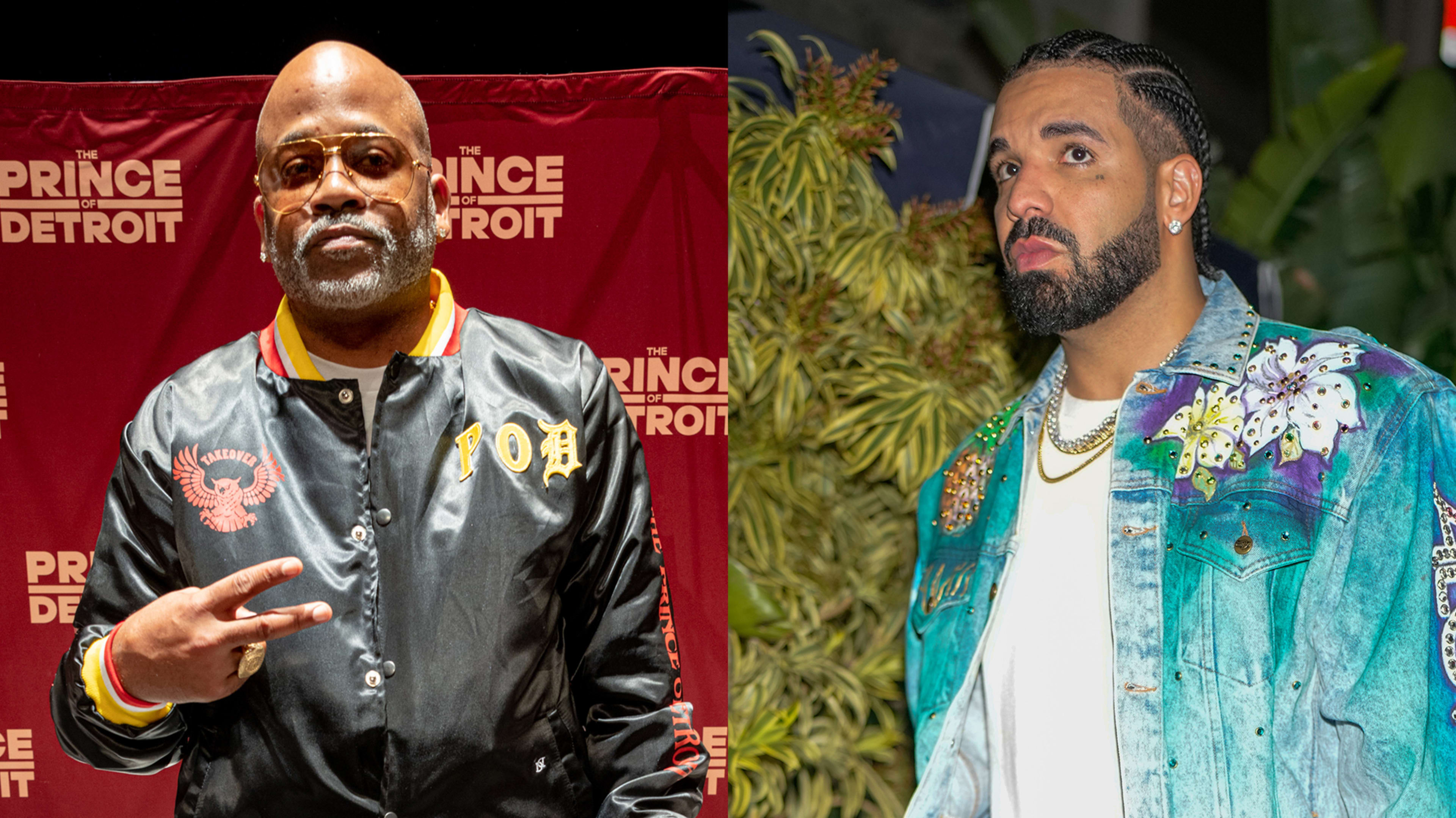 Dame Dash attends the "Prince of Detroit" premiere, and Drake in Miami, Florida.