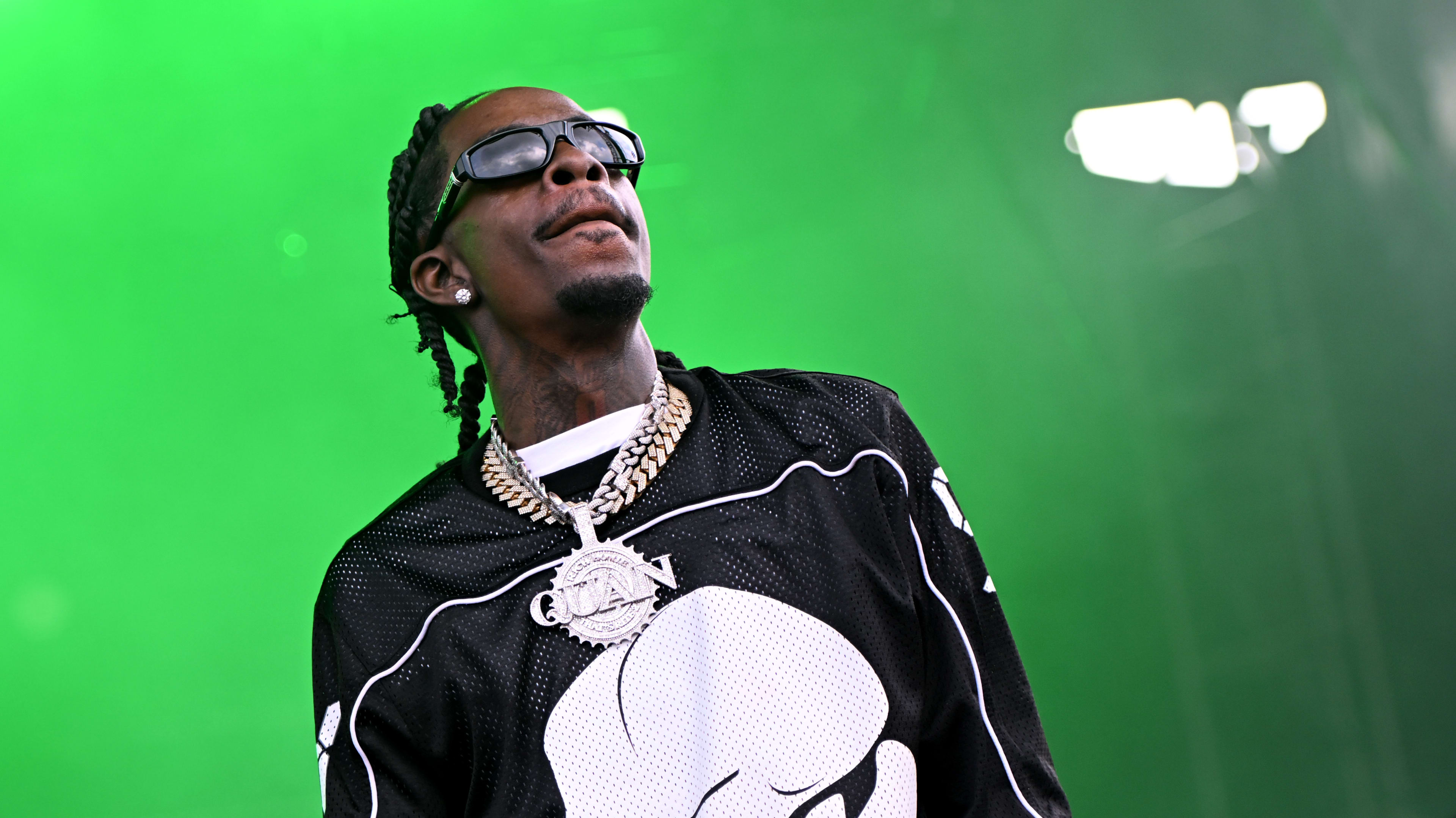 Rich Homie Quan performs during the inaugural 2024 Gazebo Festival at Waterfront Park on May 25, 2024 in Louisville, Kentucky