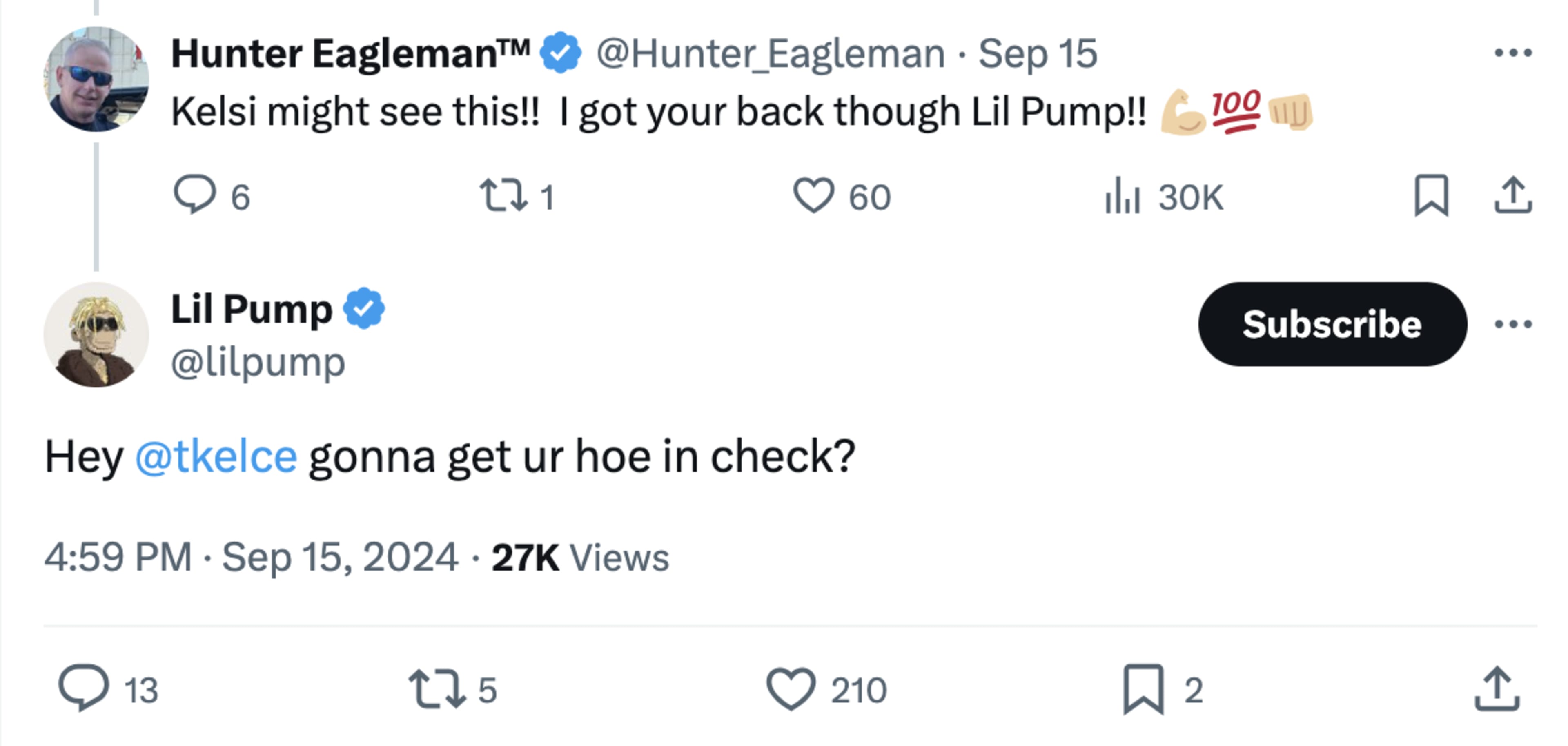 Tweet from Lil Pump