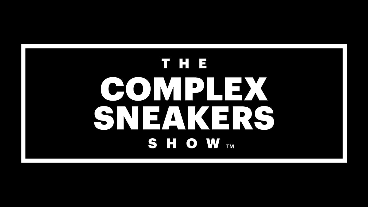 "The Complex Sneakers Show" logo in white text on a black background