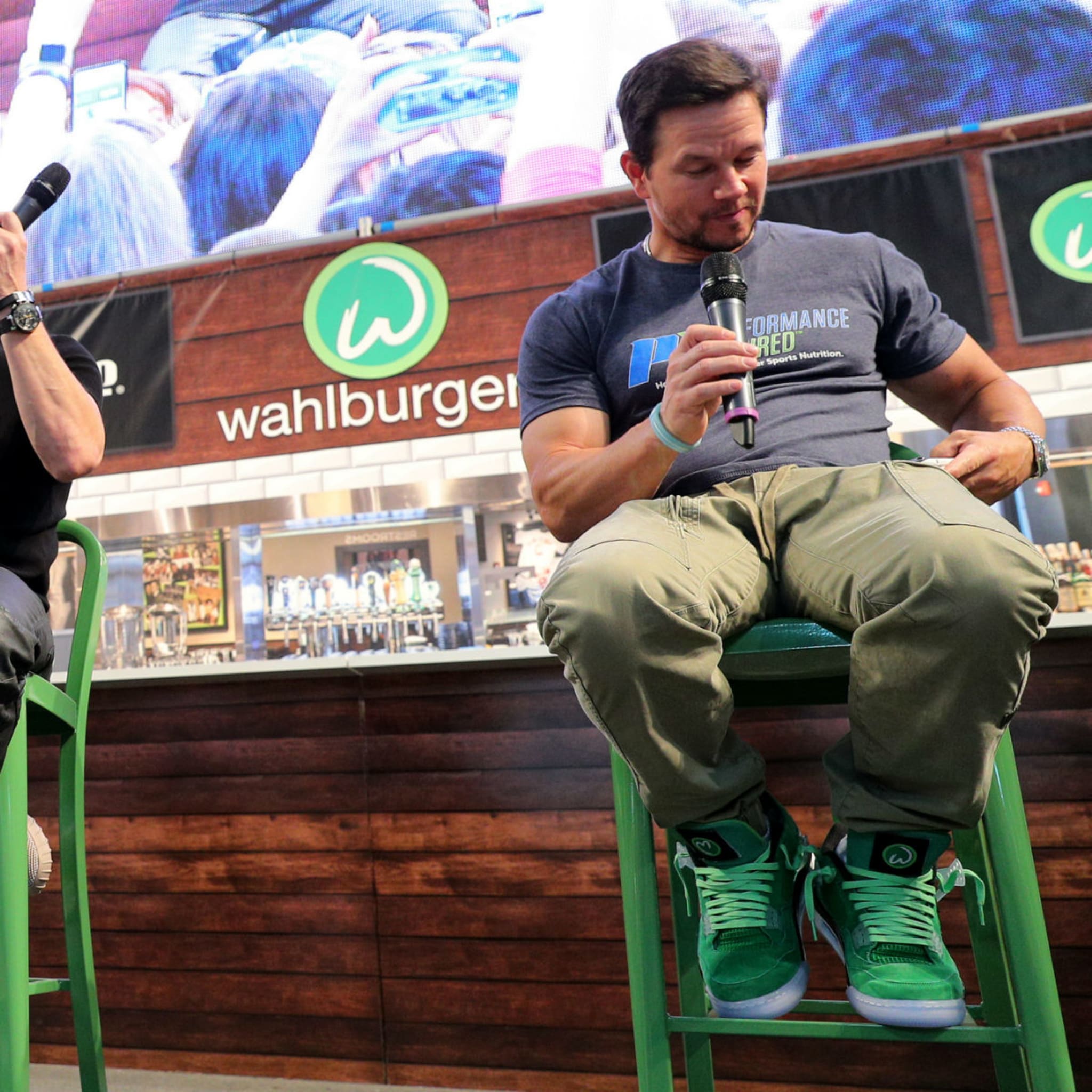 Mark Wahlberg Wahlburgers Air Jordan 4 Green