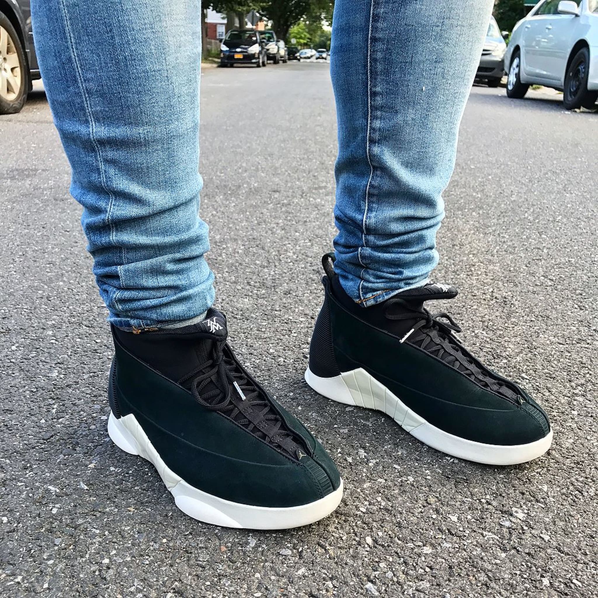 PSNY x Air Jordan 15 On Foot Front