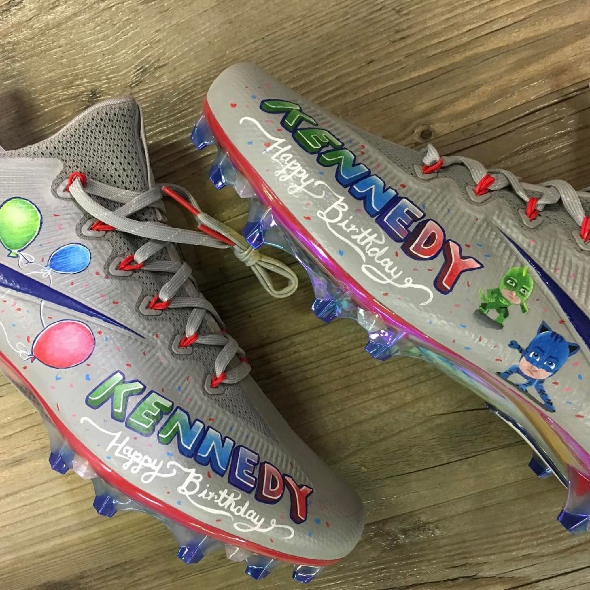 Victor Cruz Daughter Birthday Cleats