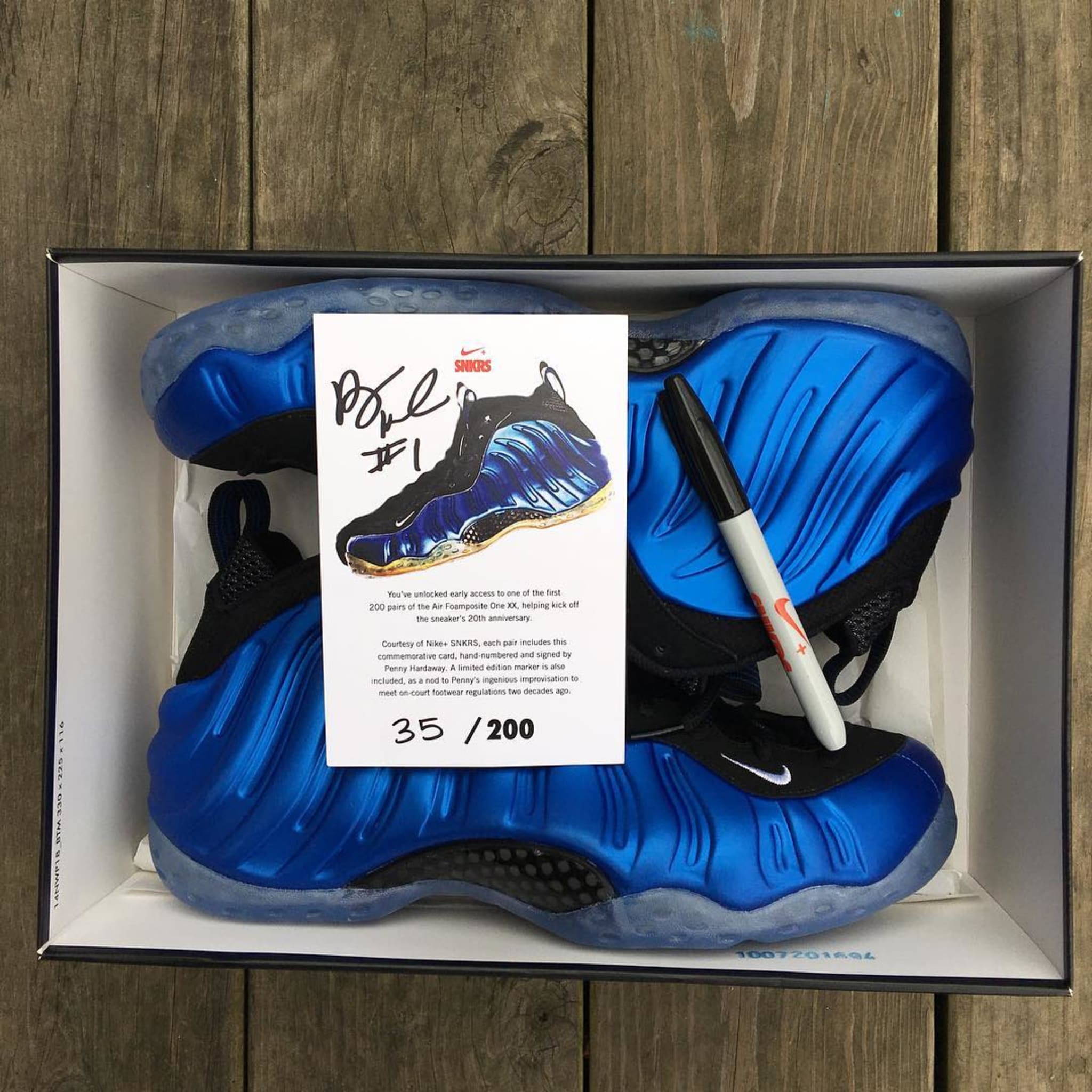 Nike Foamposite Penny Hardaway Autographed Card (1)