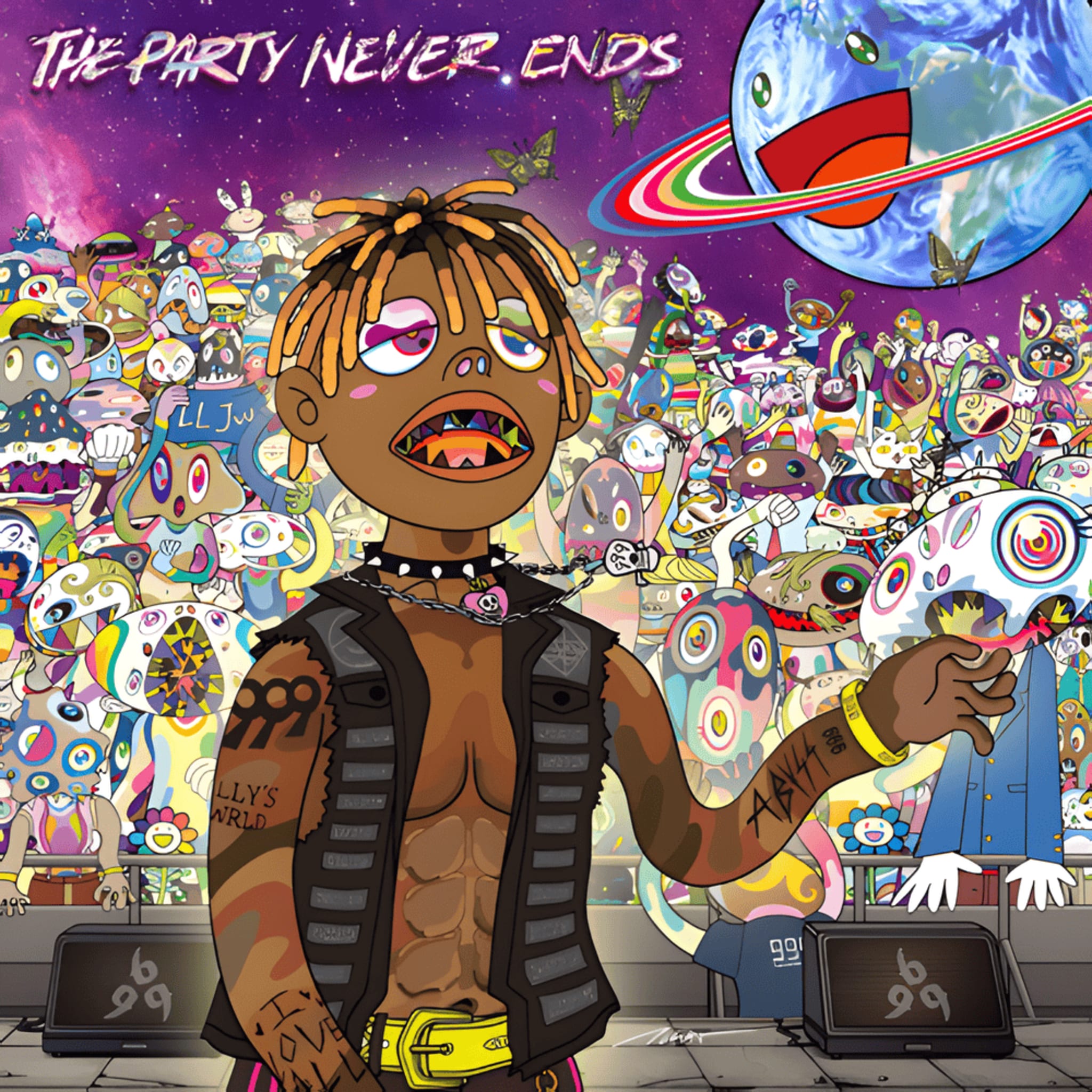 The cover art for Juice WRLD's 'The Party Never Ends.'