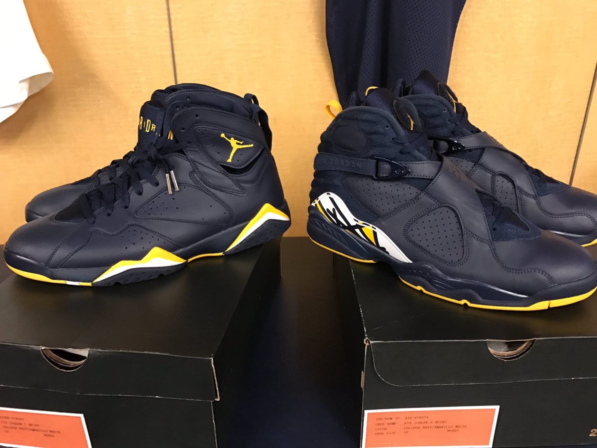 Michigan Air Jordan 7 & 8