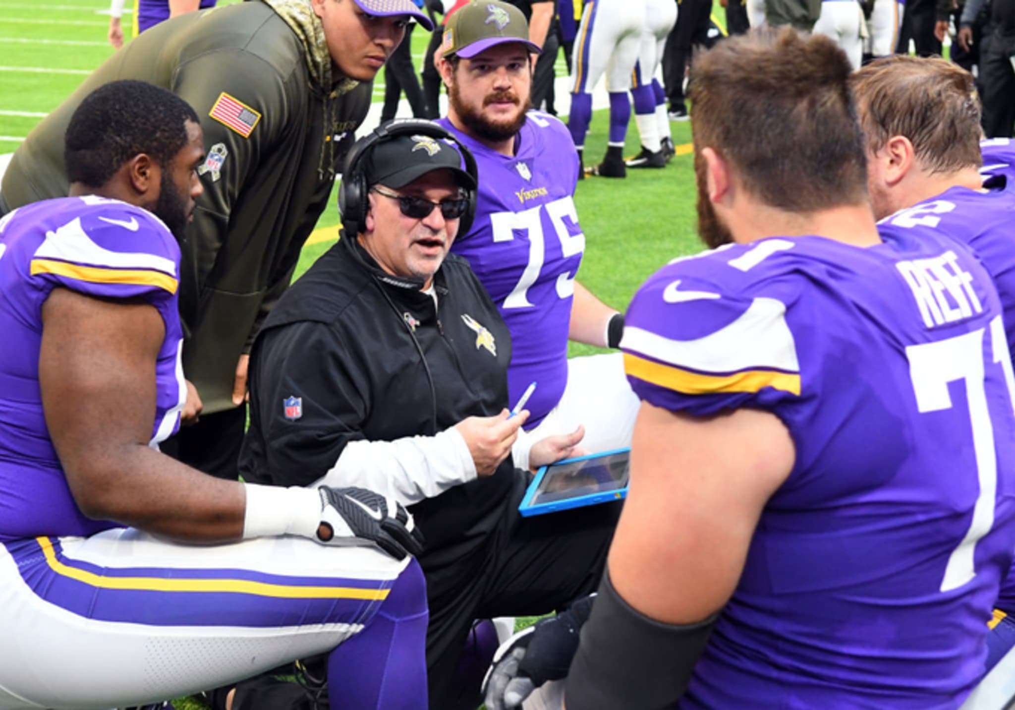Minnesota Vikings Offensive Line Coach Tony Sparano