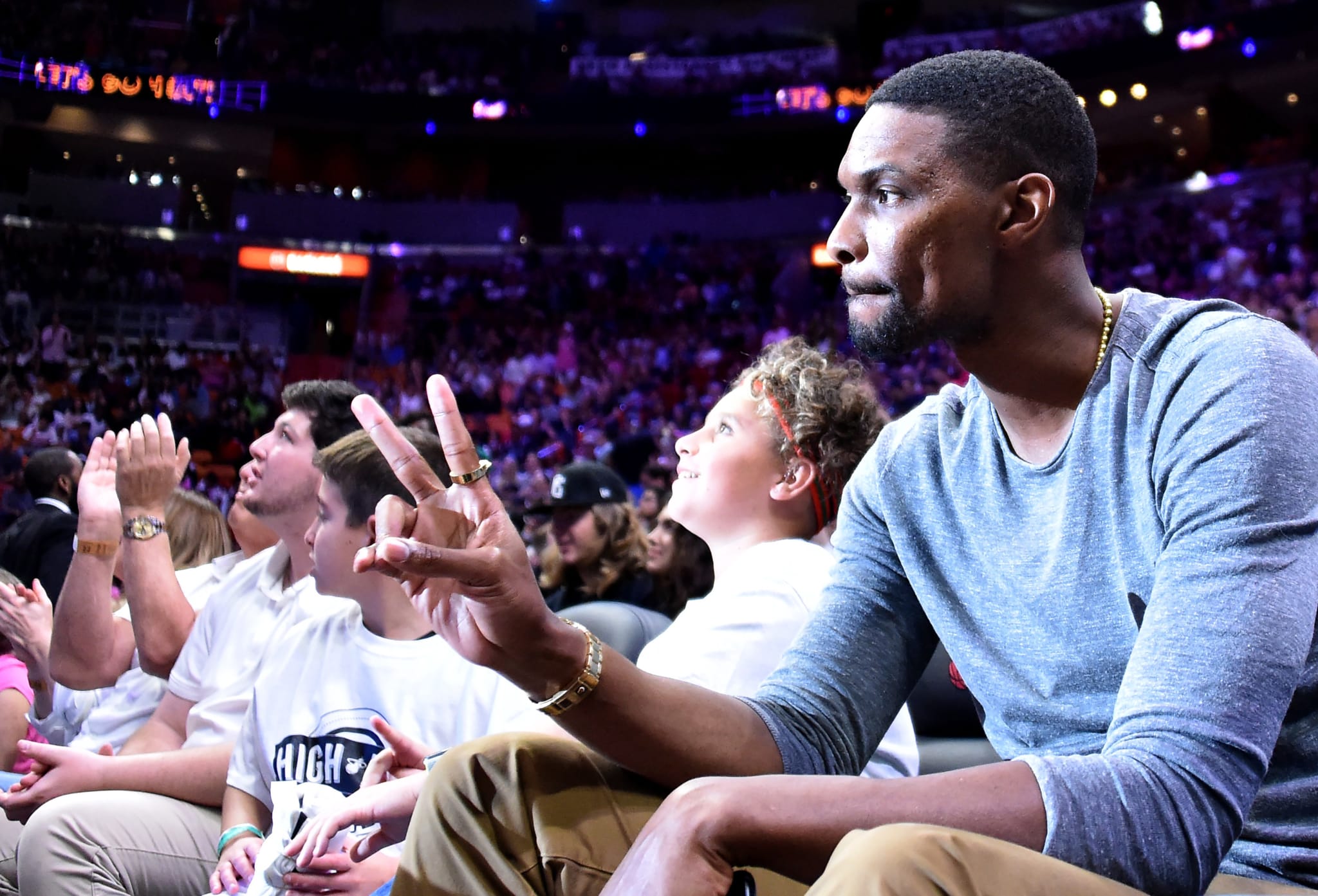 Chris Bosh Heat Courtside 2018