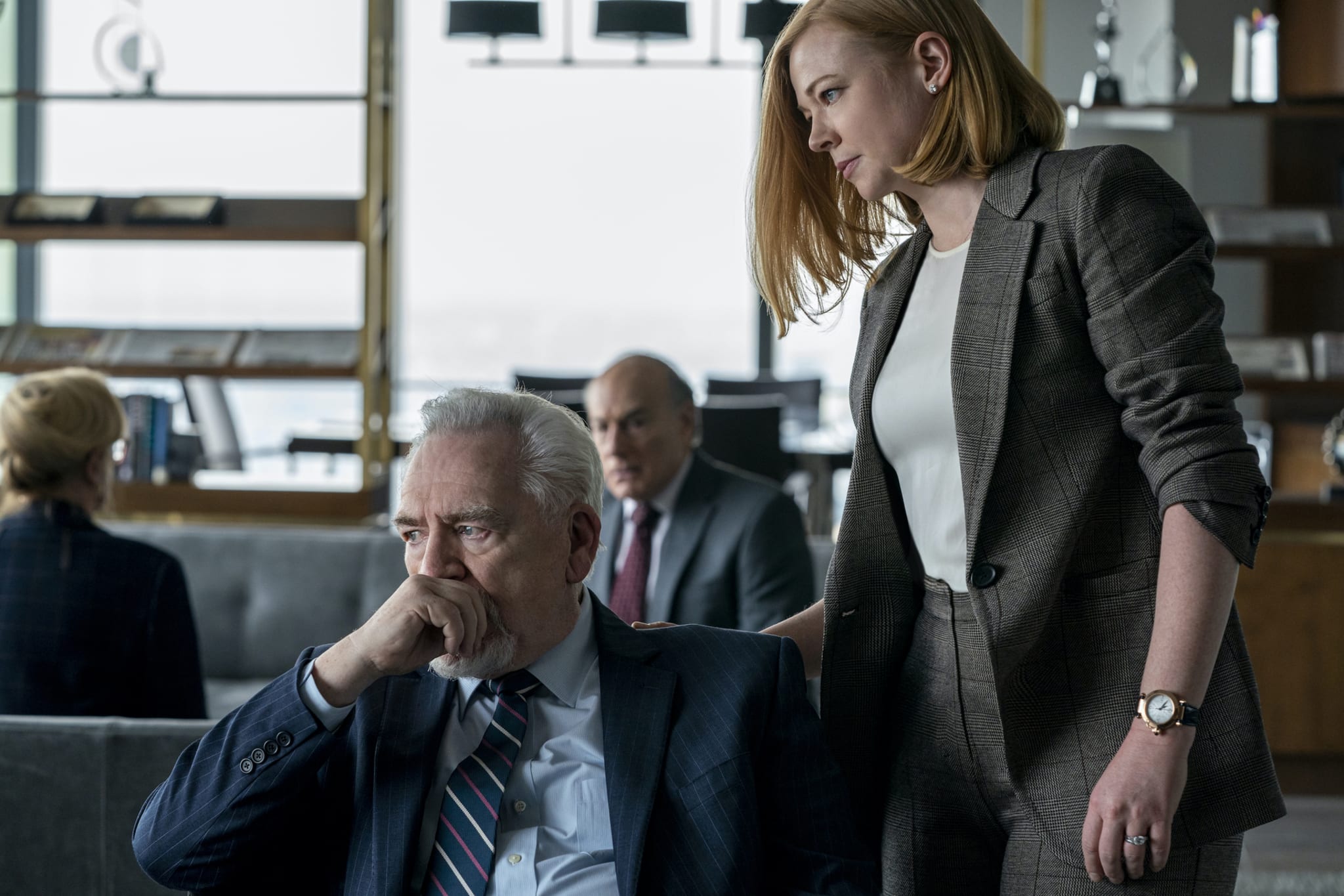 Brian Cox, Sarah Snook in Succession Season 3