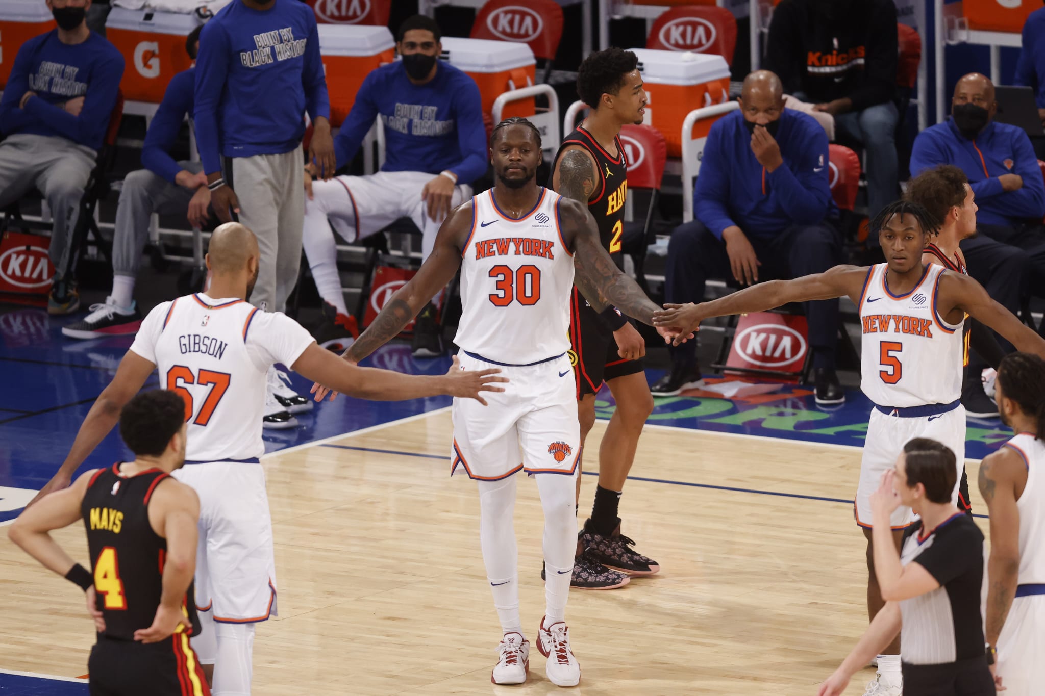Julius Randle Gibson Quickley Knicks Hawks 2021