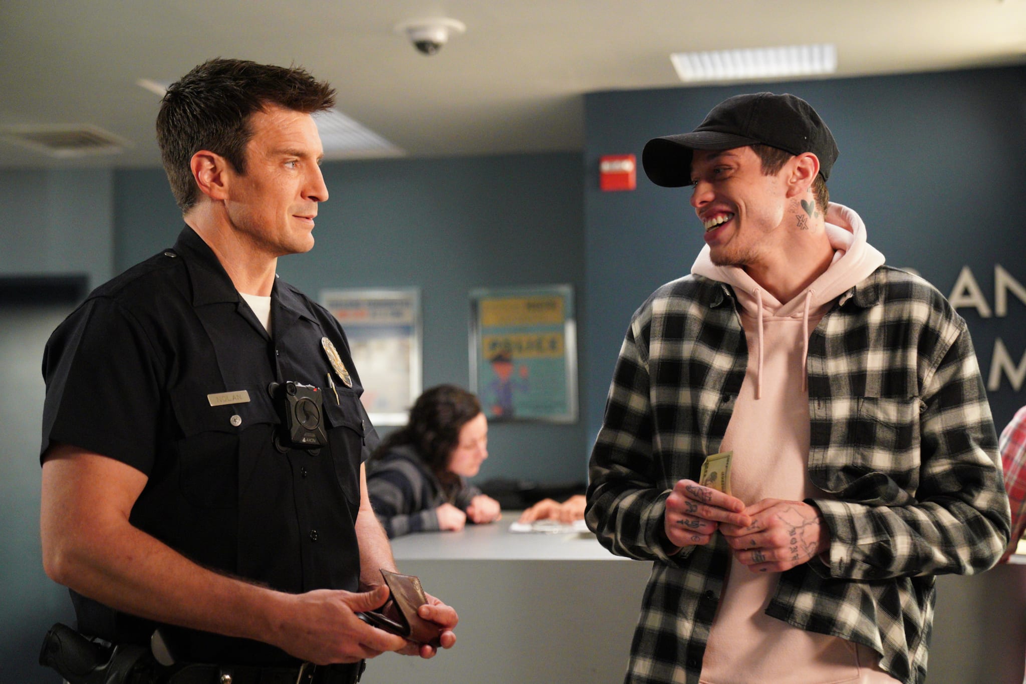 Nathan Fillion and Pete Davidson star in new episode of "The Rookie."