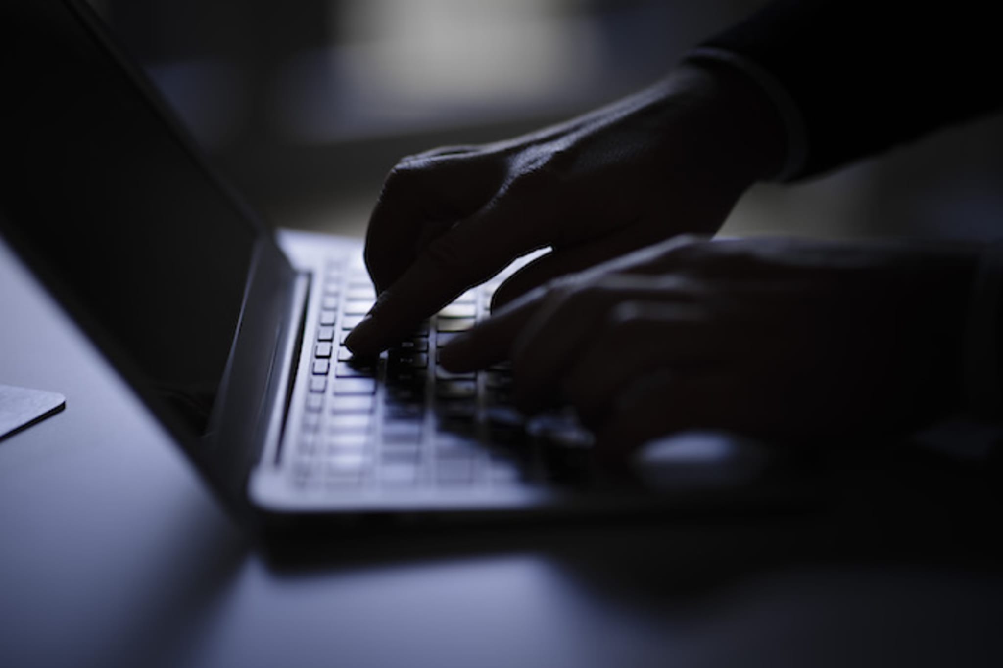 Hands on a keyboard