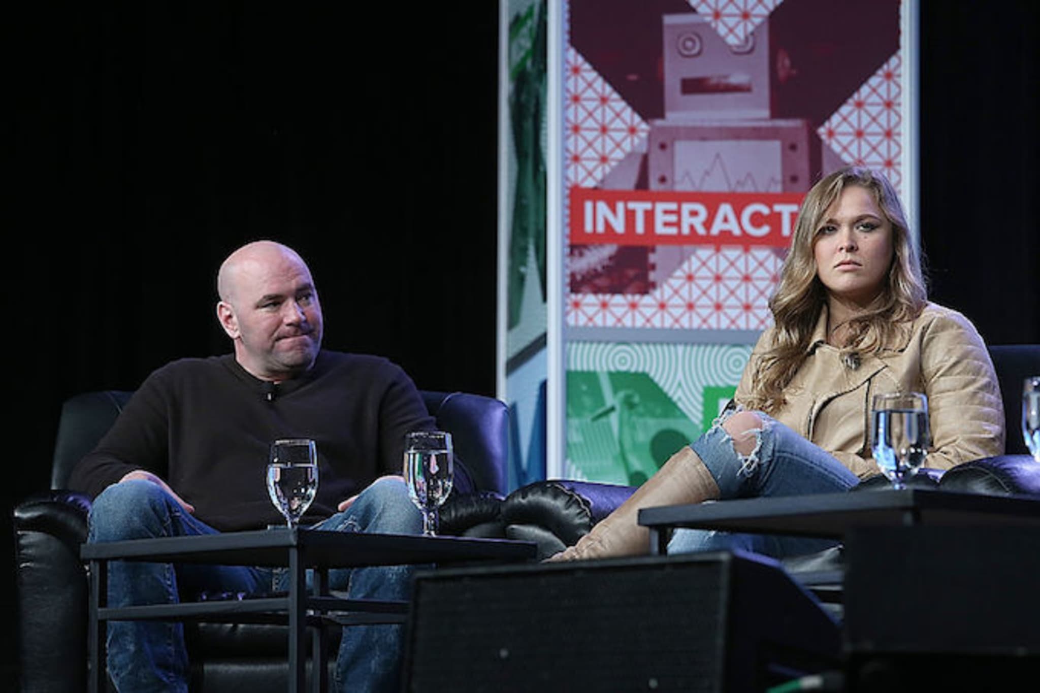 Dana White and Ronda Rousey