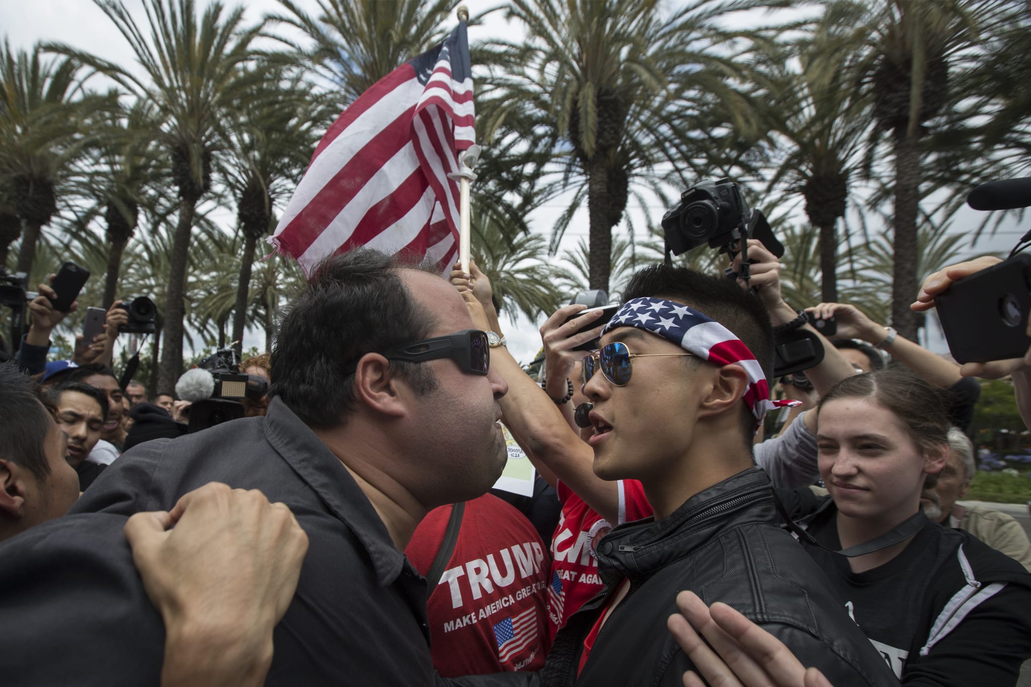 Tension at a Trump Rally