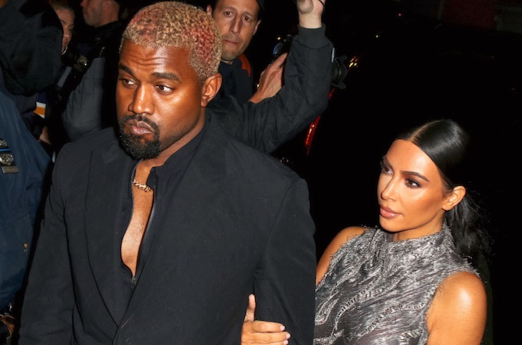Kanye West and Kim Kardashian