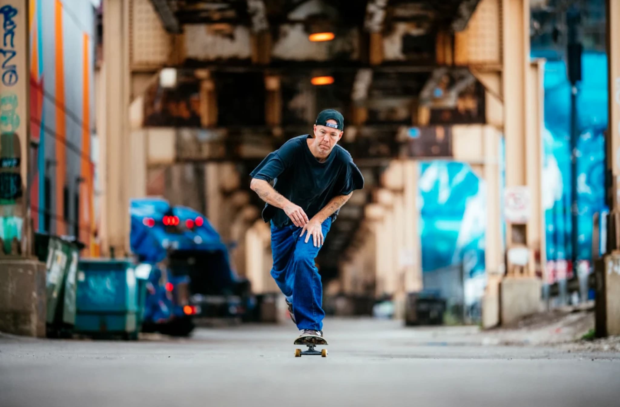 Andrew Reynolds skating in New Balance 480s.