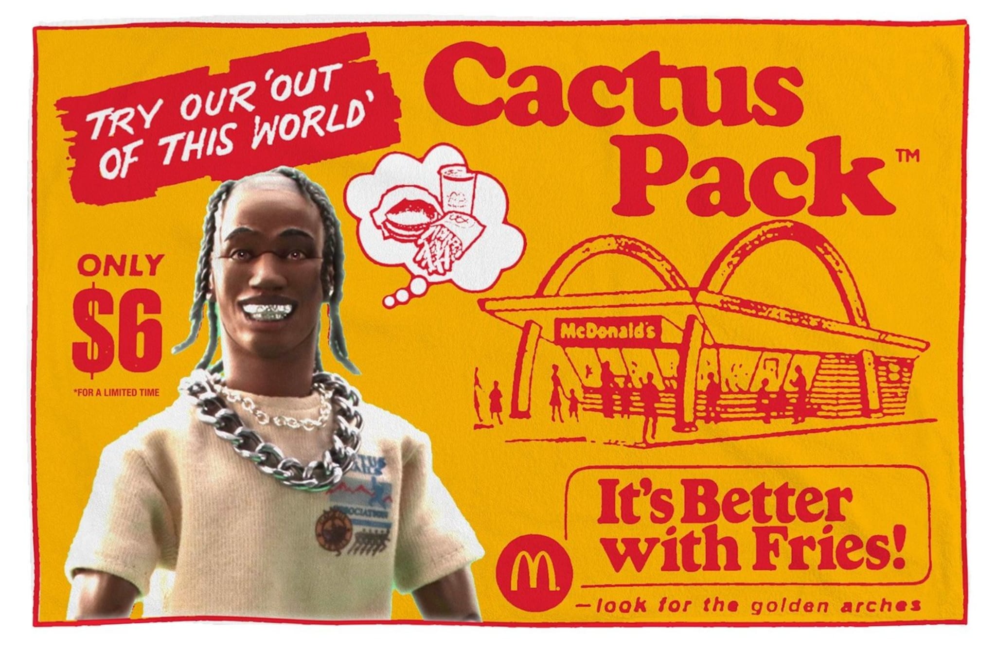 Travis Scott x McDonald's Blanket