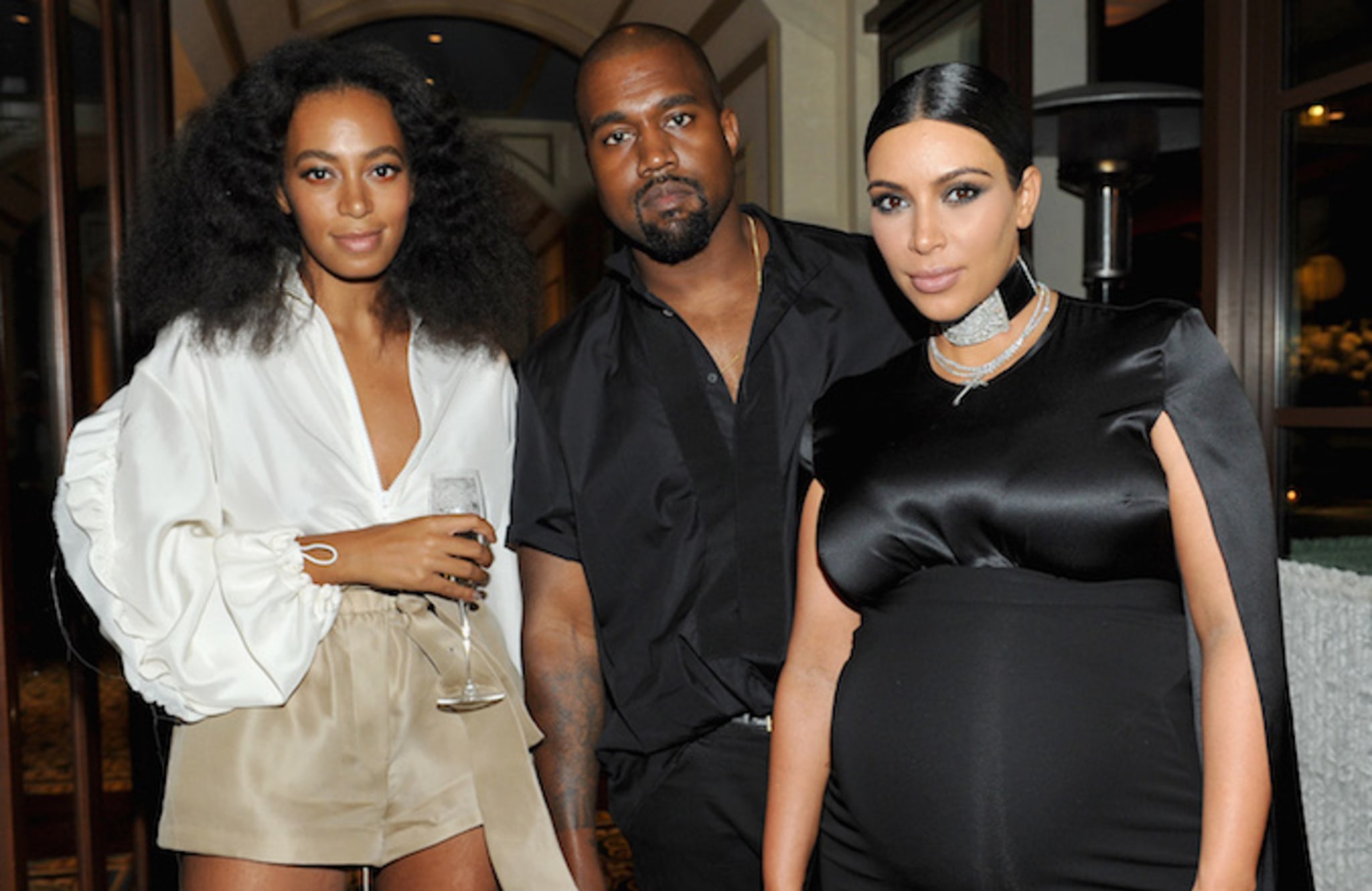 Solange Knowles and Kanye West