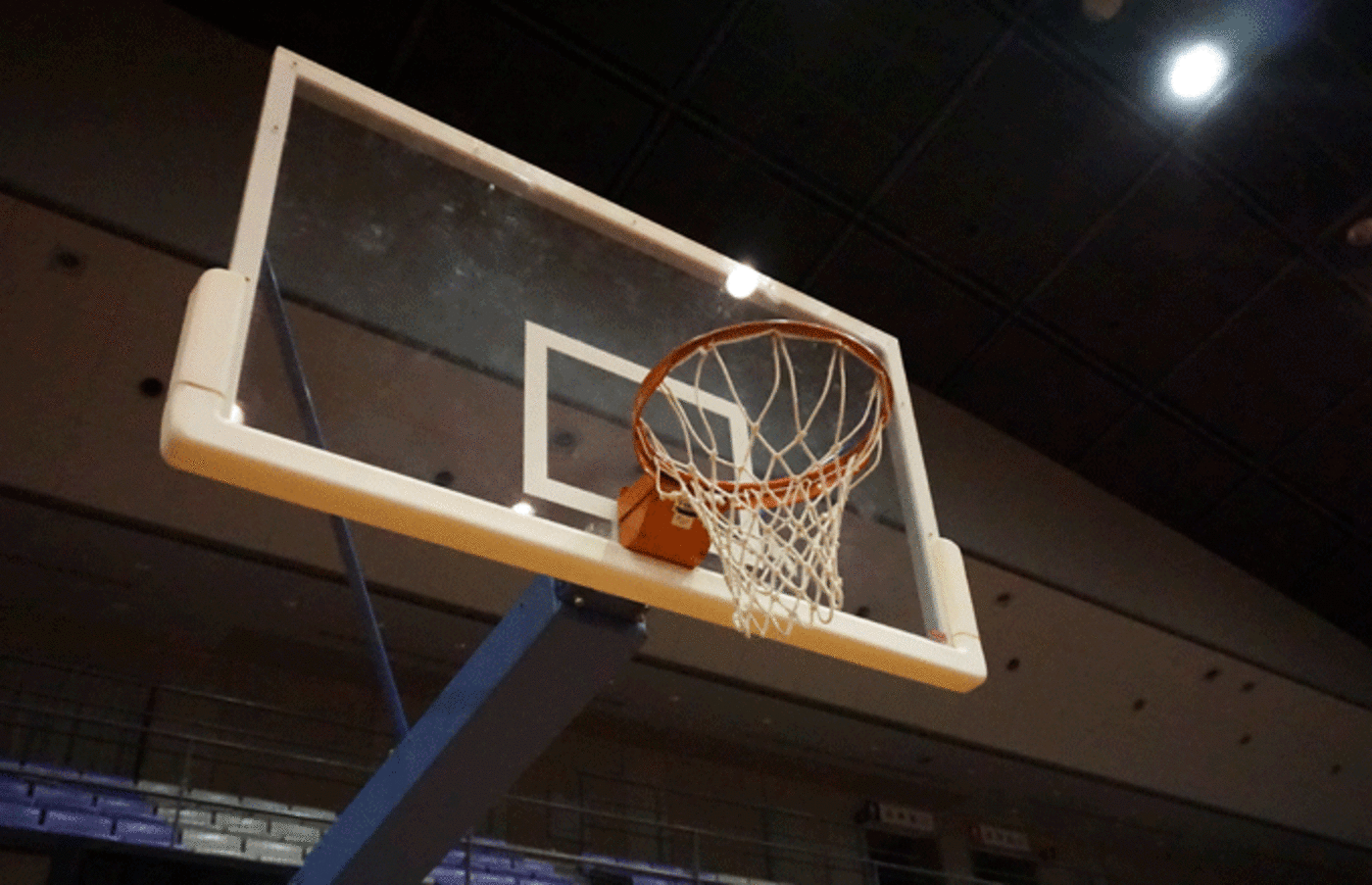 Stock image of a basketball hoop