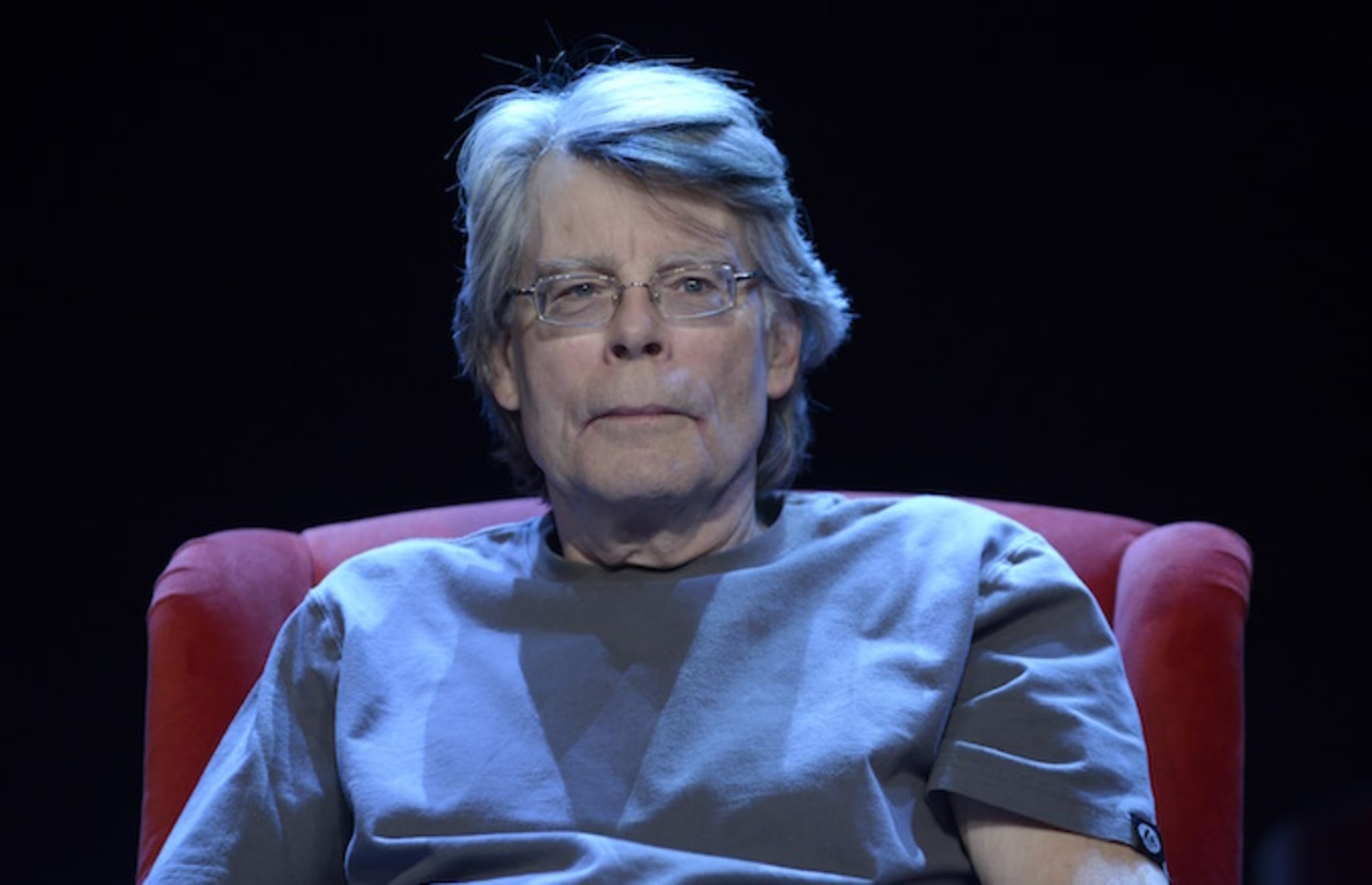Stephen King poses during a portrait session in Paris, France.