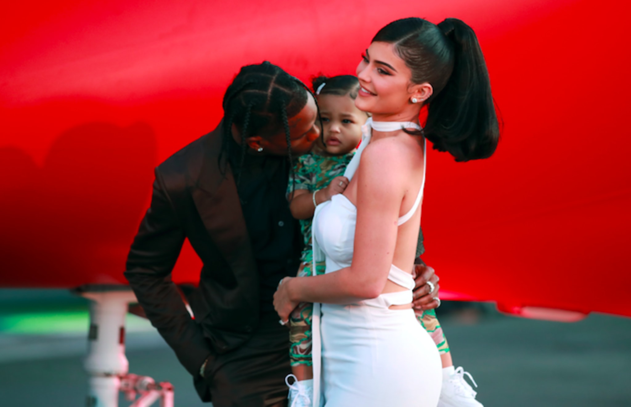 Travis Scott, Kylie Jenner, and Stormi