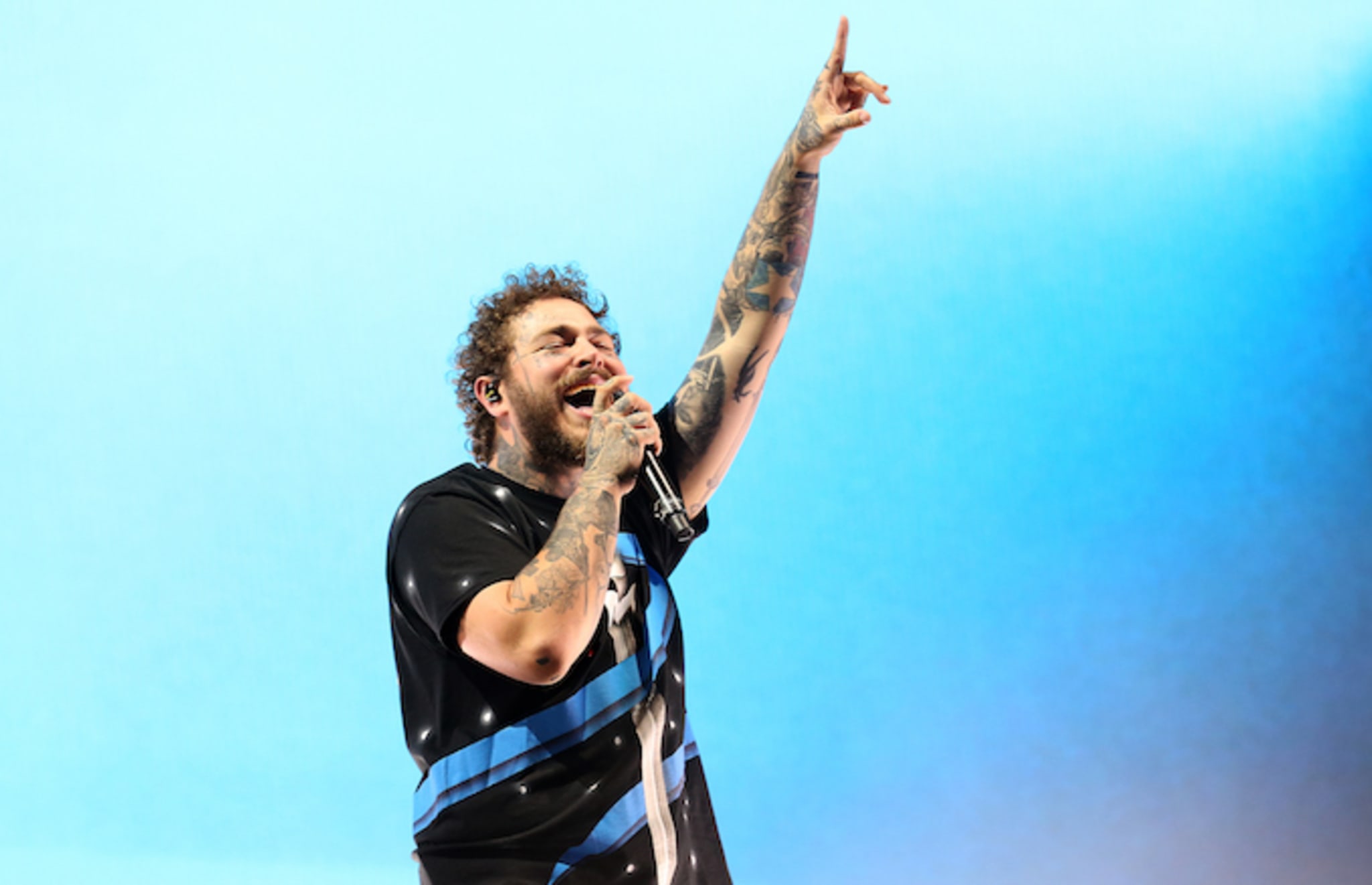 Post Malone performs live on the Main Stage of Reading Festival 2019.