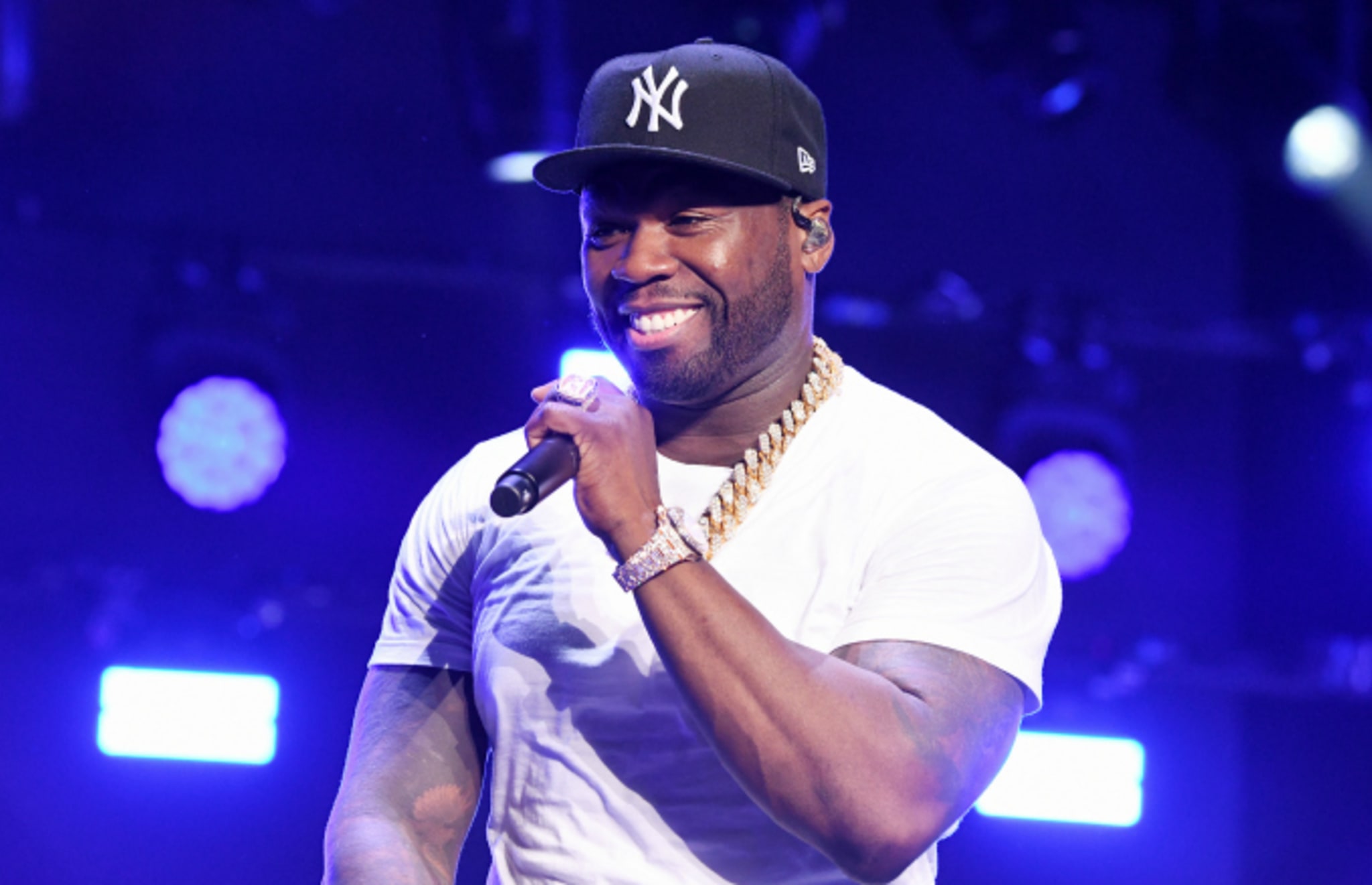 Curtis "50 Cent" Jackson performs onstage at STARZ Madison Square Garden "Power"