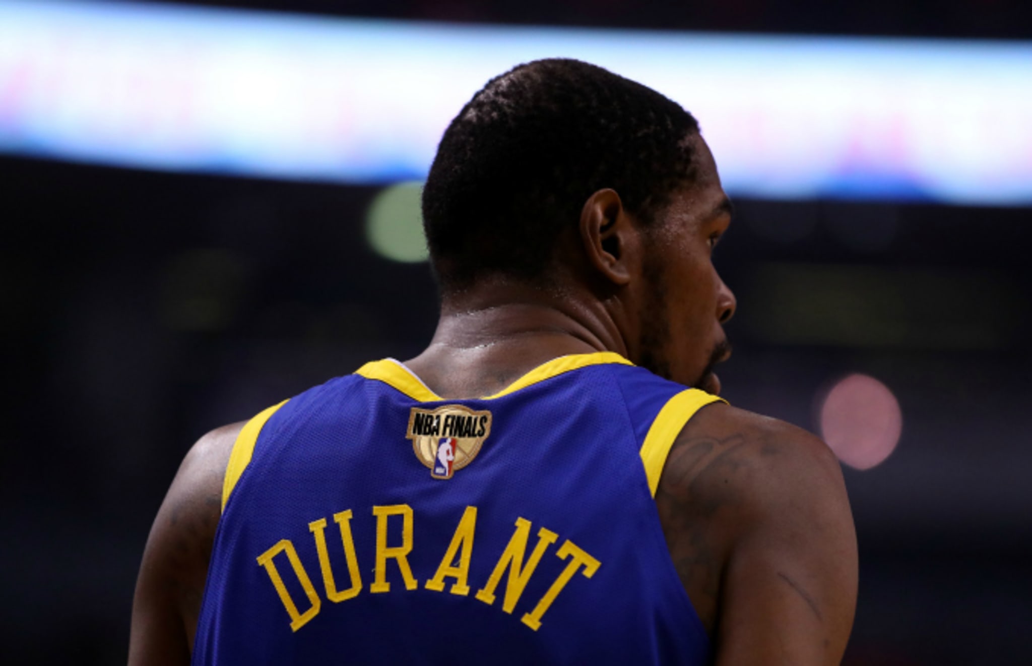 Kevin Durant #35 of the Golden State Warriors