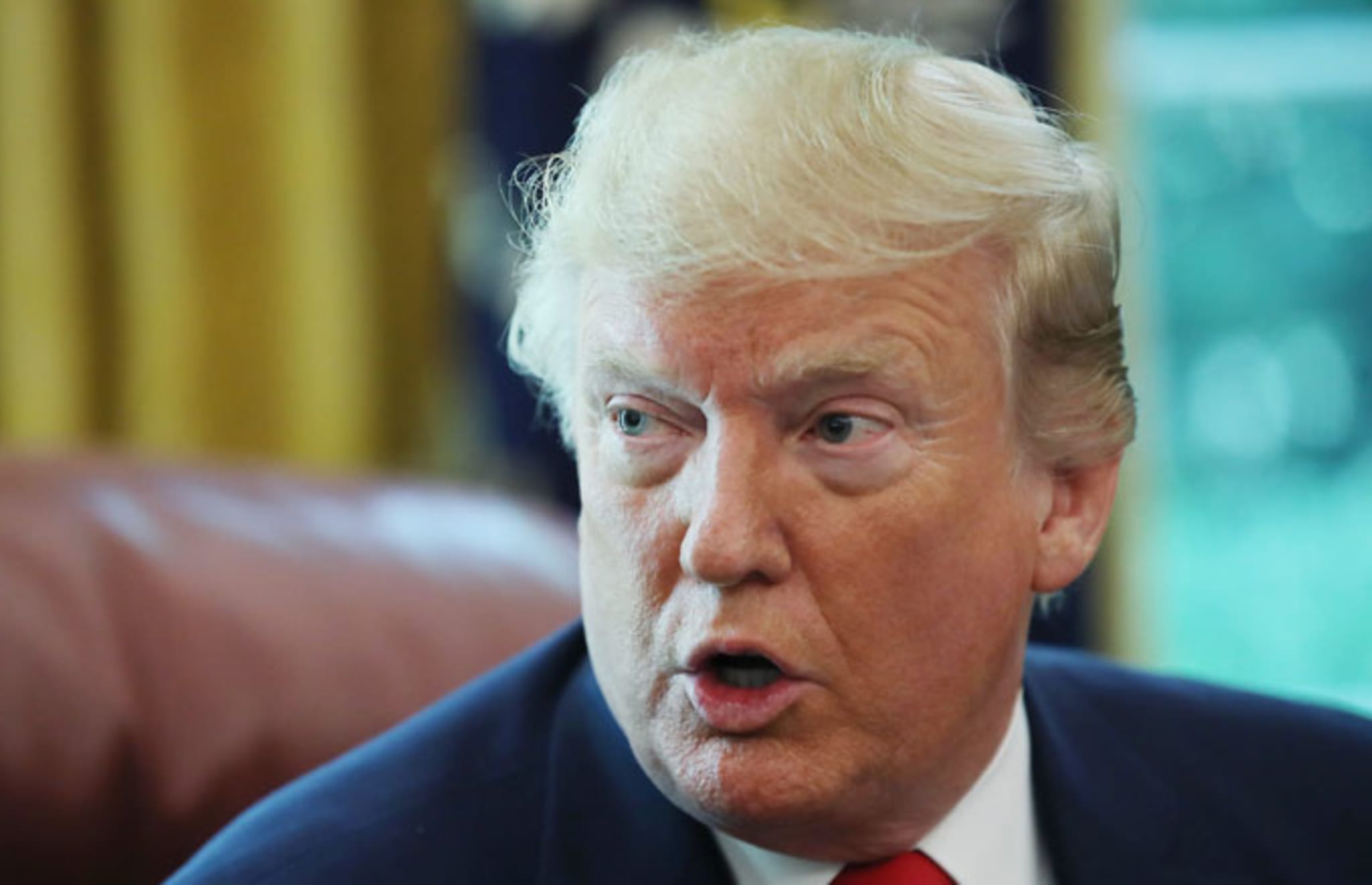 Donald Trump in the Oval Office
