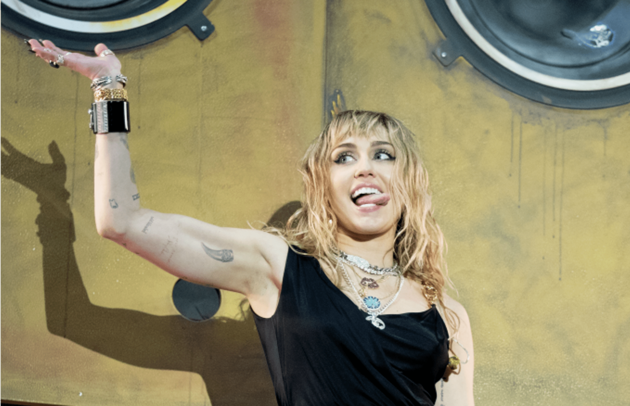 Miley Cyrus performs at the Radio 1 Big Weekend