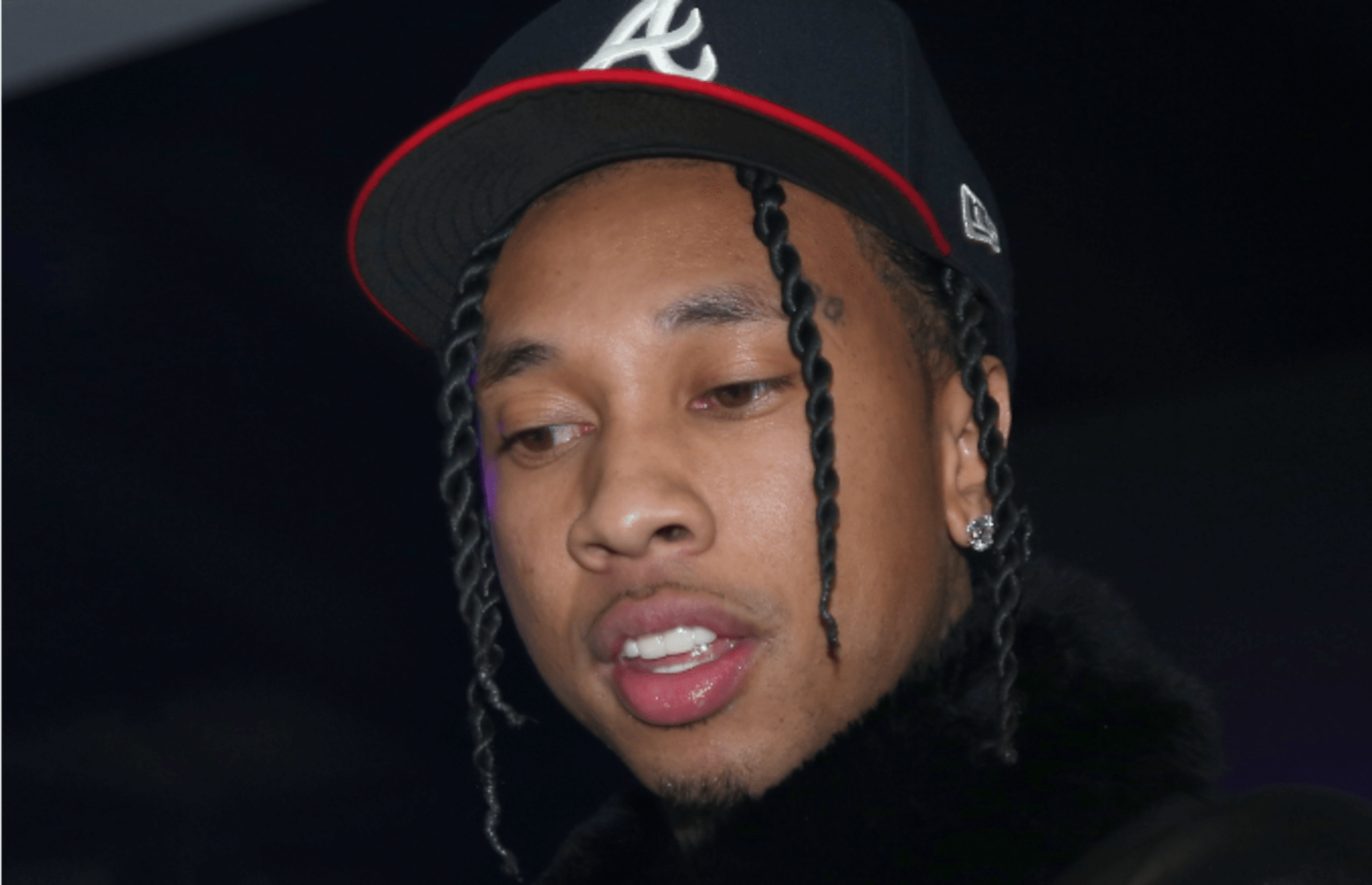 Tyga performs onstage at Ignite's Angels and Devils Pre Valentine's Day Party