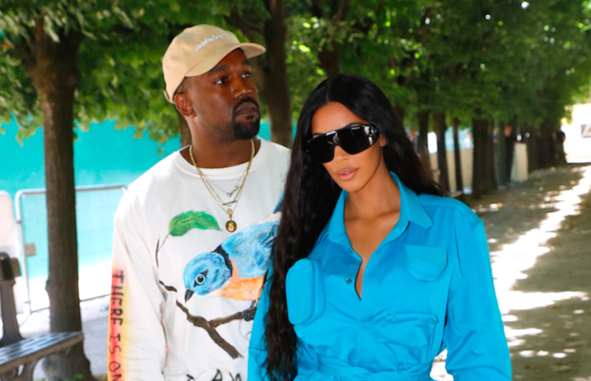 Kanye West and Kim Kardashian