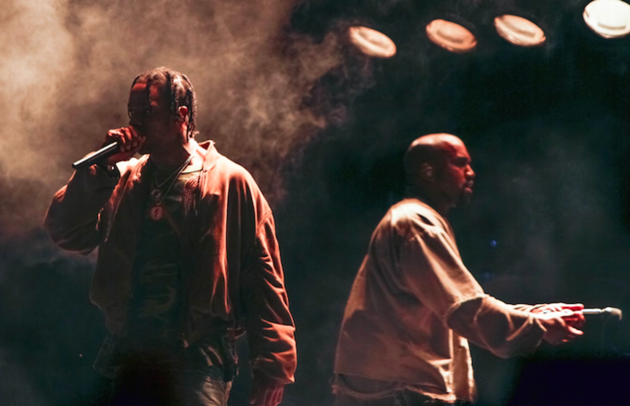 Kanye and Travis Scott
