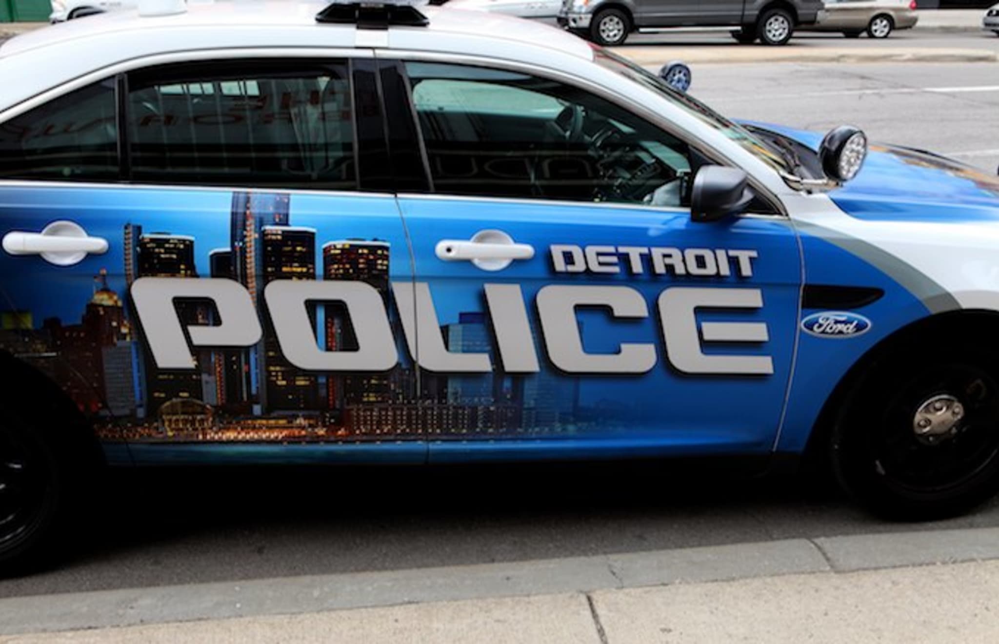 A Detroit police car.