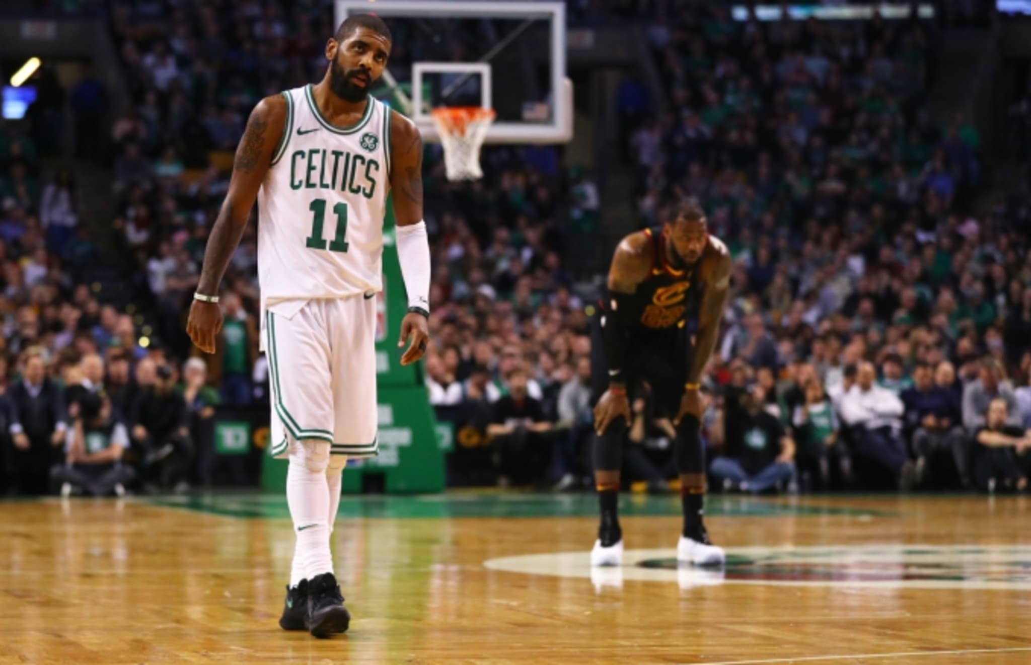 Kyrie Irving and LeBron James.