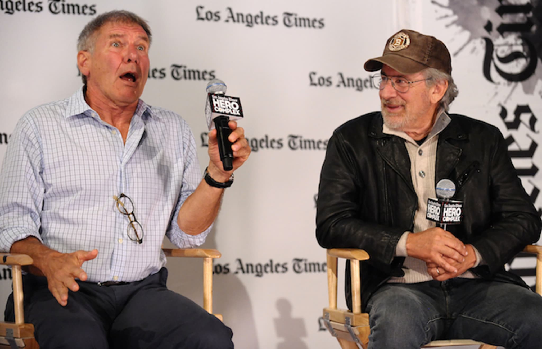 Harrison Ford and Steven Spielberg