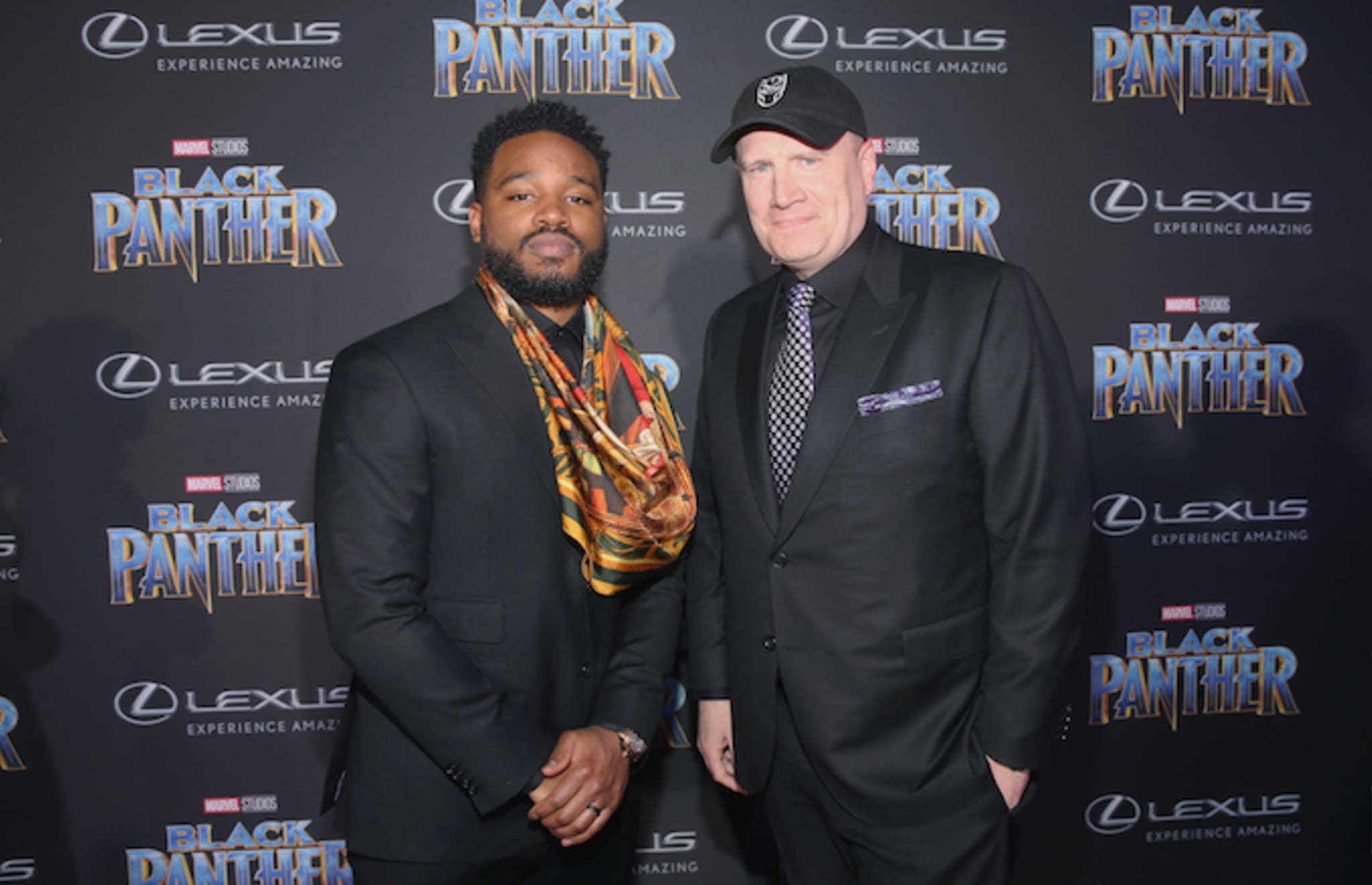 'Black Panther' director Ryan Coogler with Marvel preisdent Kevin Feige.