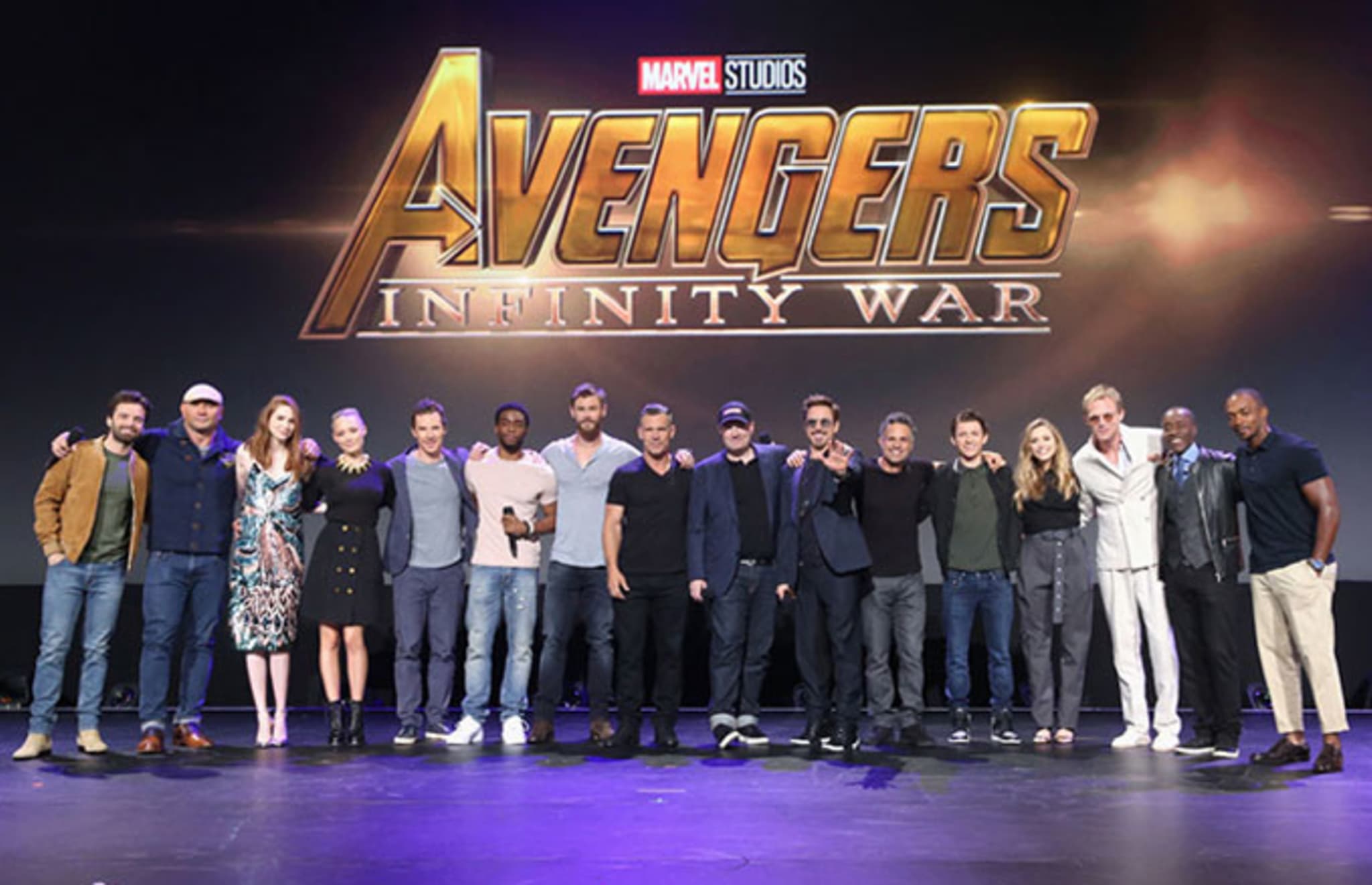 The cast of 'The Avengers: Infinity War'