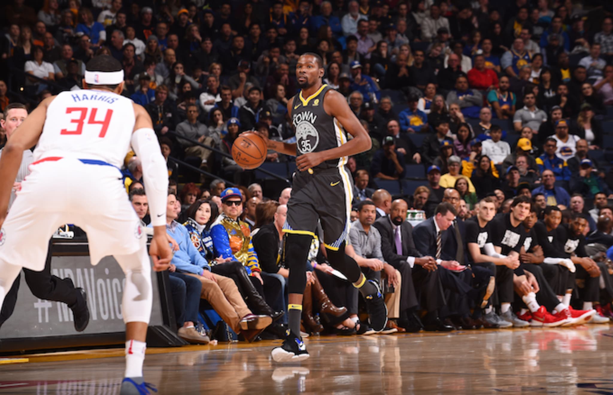 Kevin Durant against the L.A. Clippers.